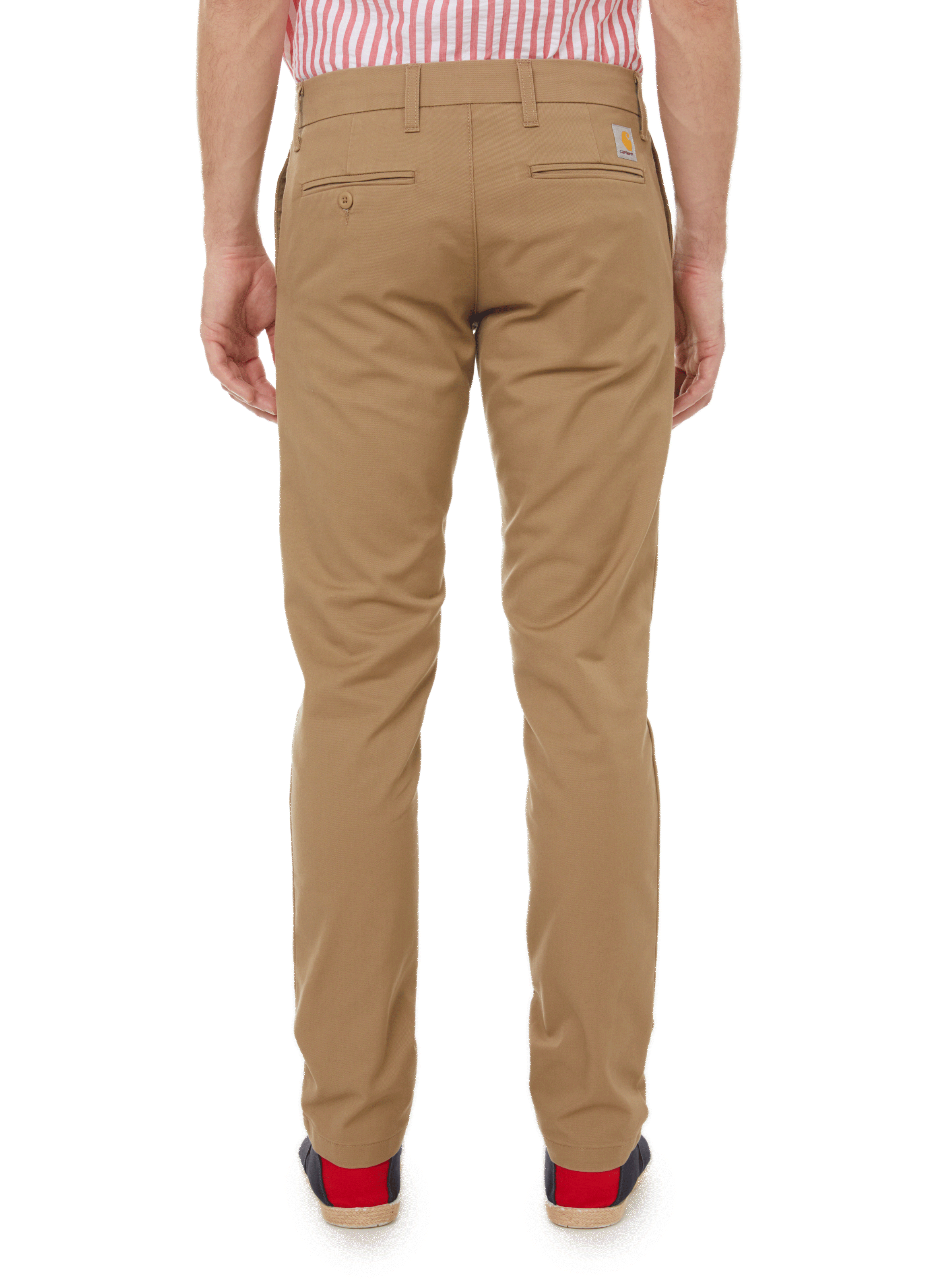 Stretch cotton trousers CARHARTT WIP Brown