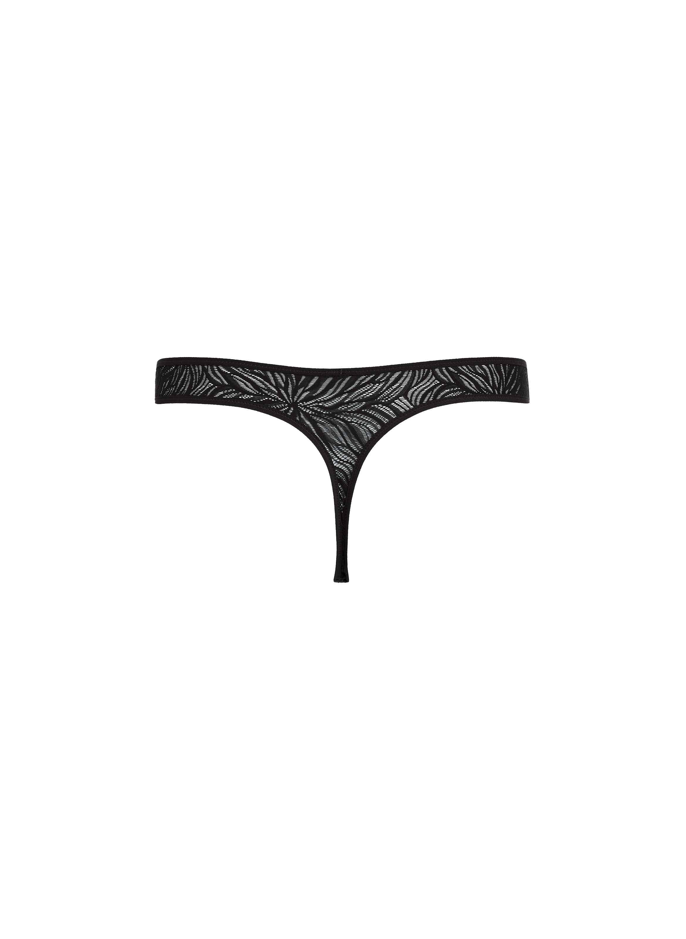 Recycled polyamide-blend lace thong CALVIN KLEIN Black