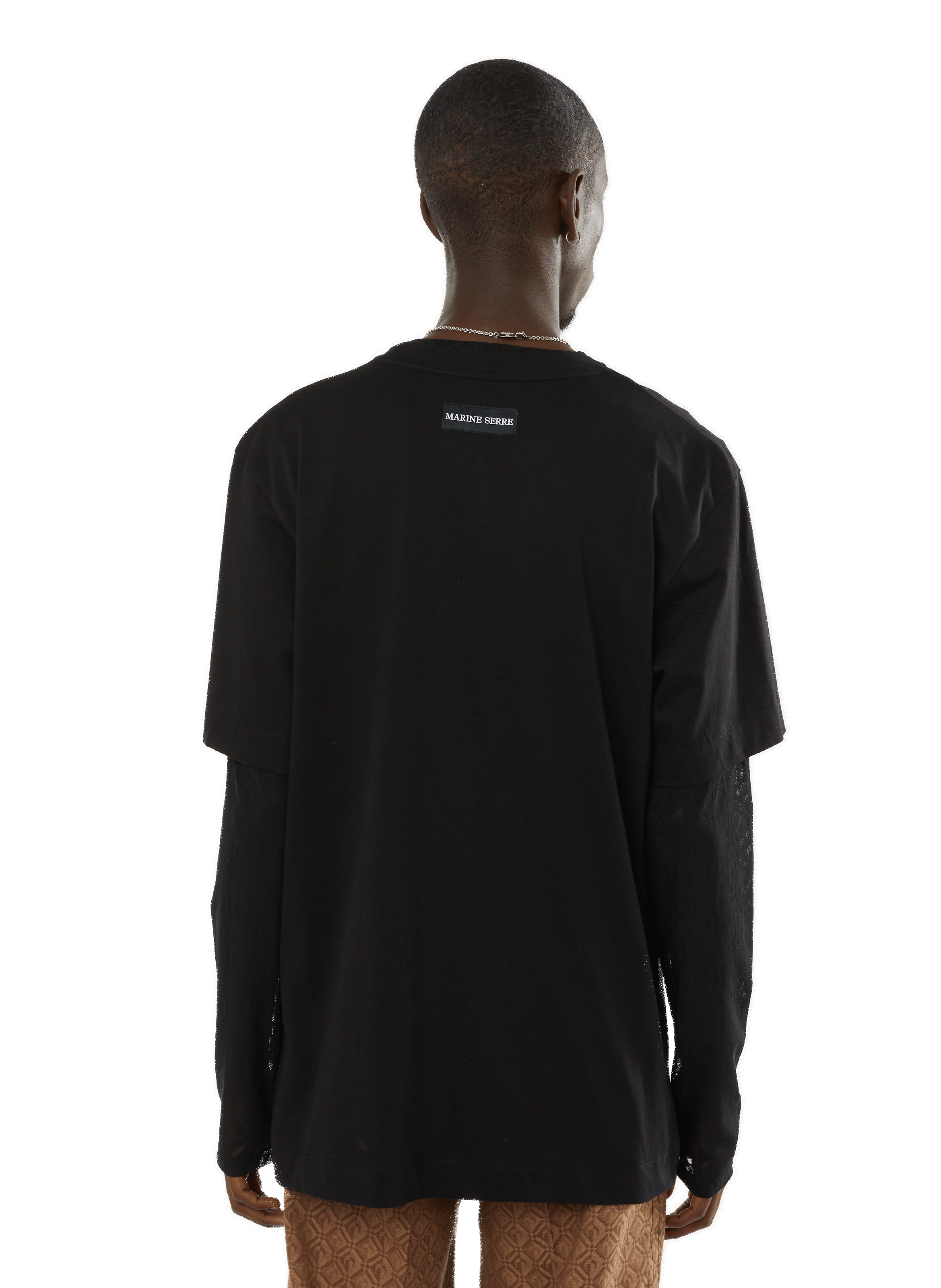 T-shirt en coton  MARINE SERRE Noir