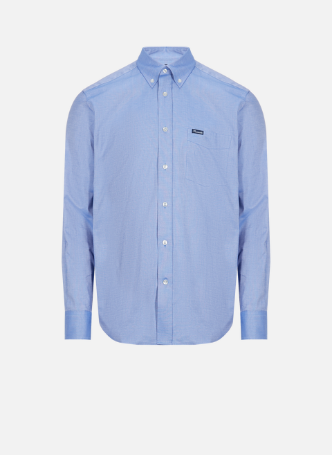 قميص أكسفورد أزرق اللون 