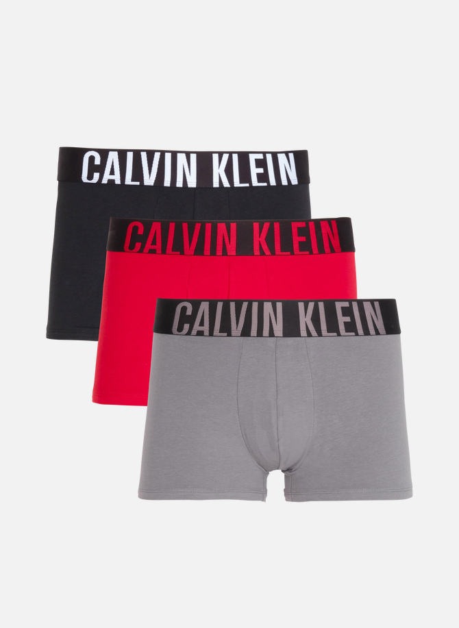 Calvin Klein 3-pack Boxer Briefs In Black/ Rosy/ Submerge