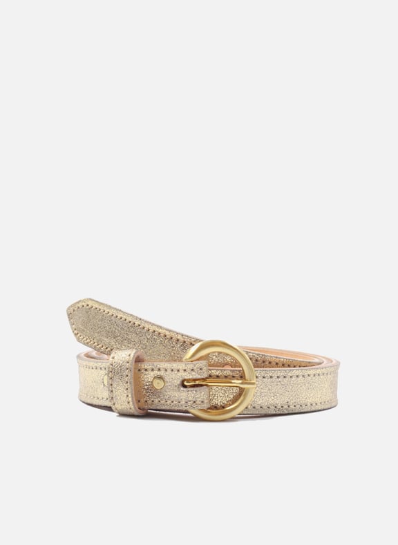 Ceinture boucle d'or cuir métalisé Doré by JULES & JENN JULES & JENN Ceinture boucle d'or cuir métalisé Doré