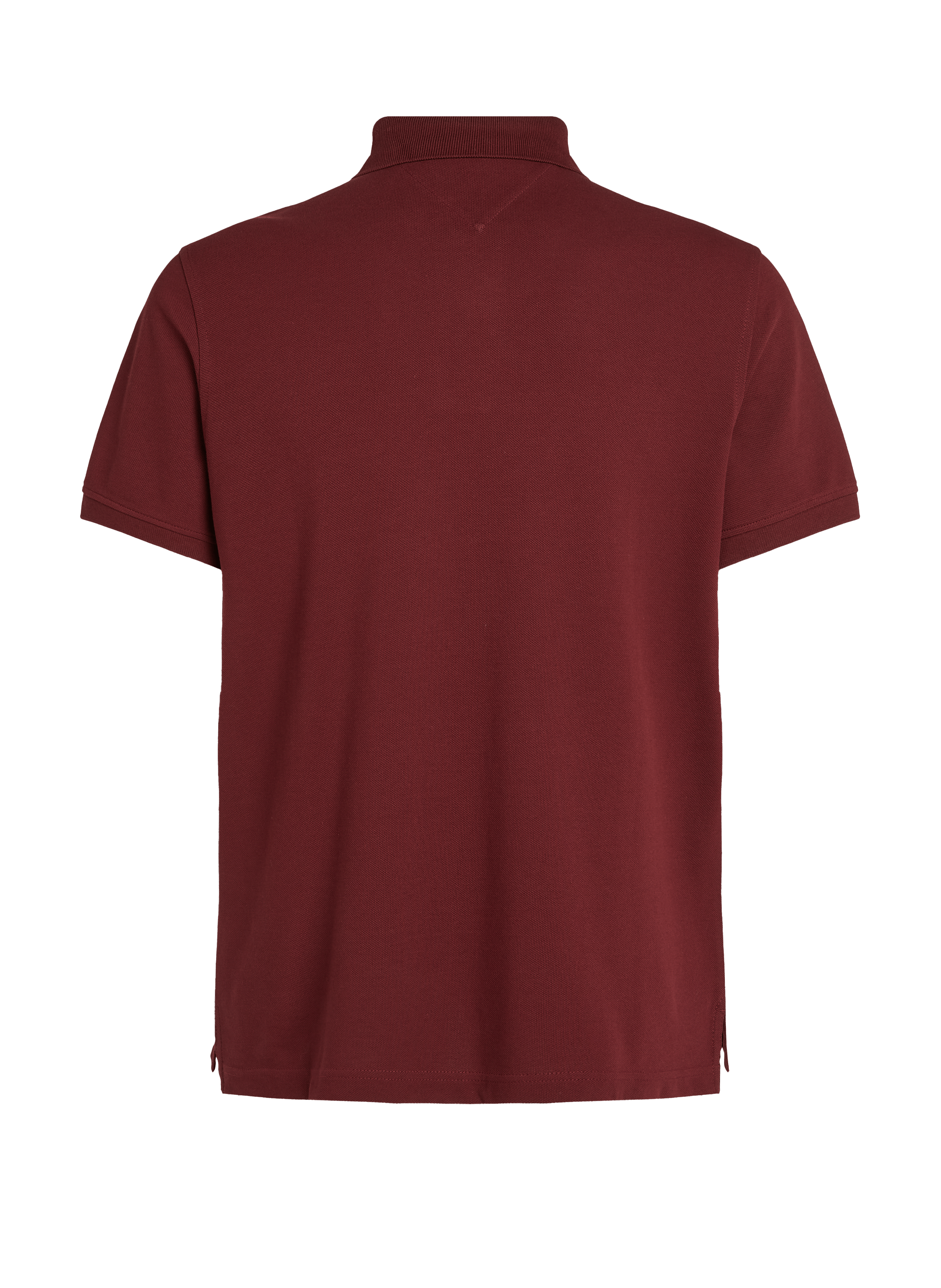 Polo droit en piqué de coton TOMMY HILFIGER Rouge
