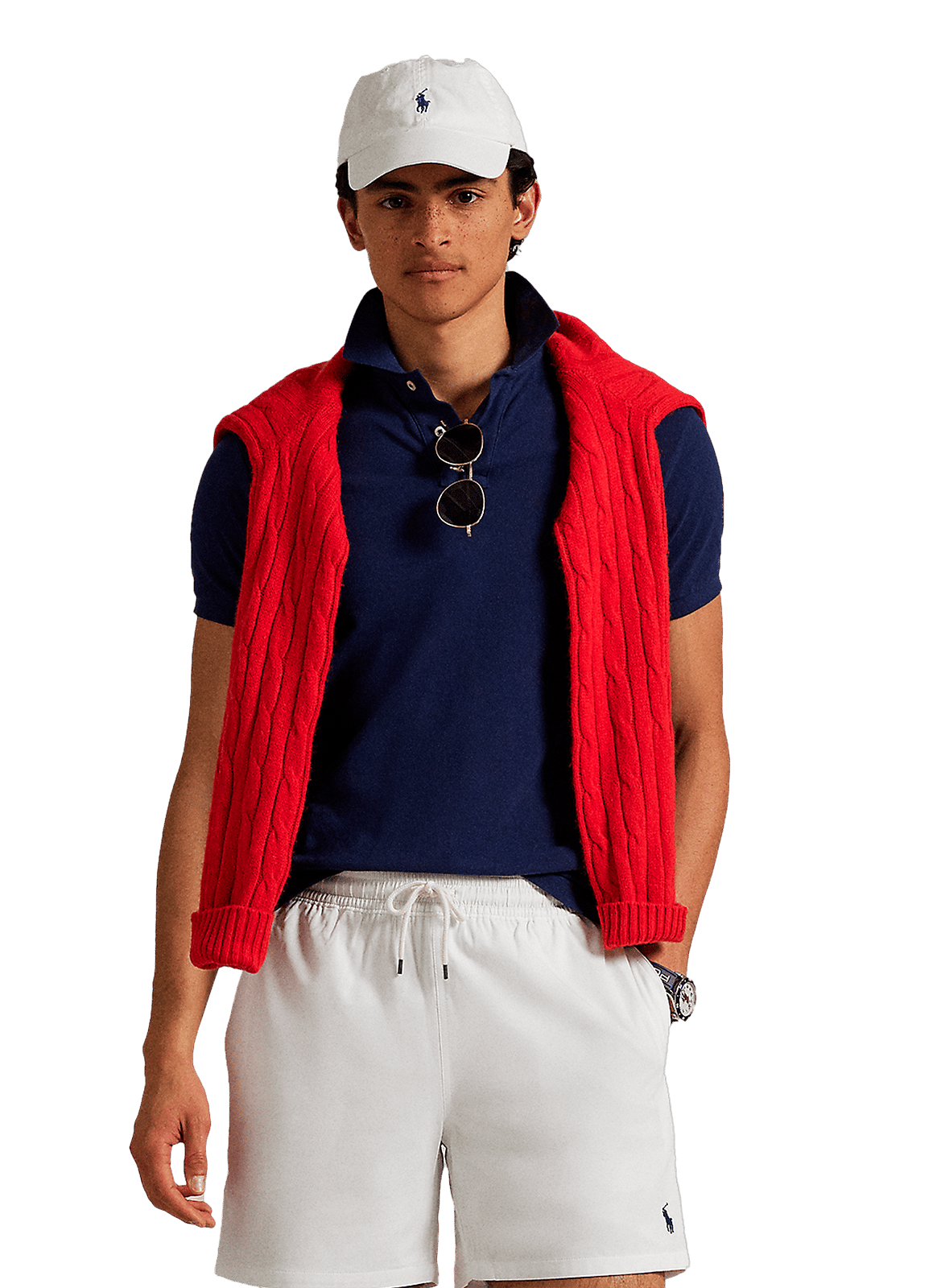 Solid color swim shorts POLO RALPH LAUREN White