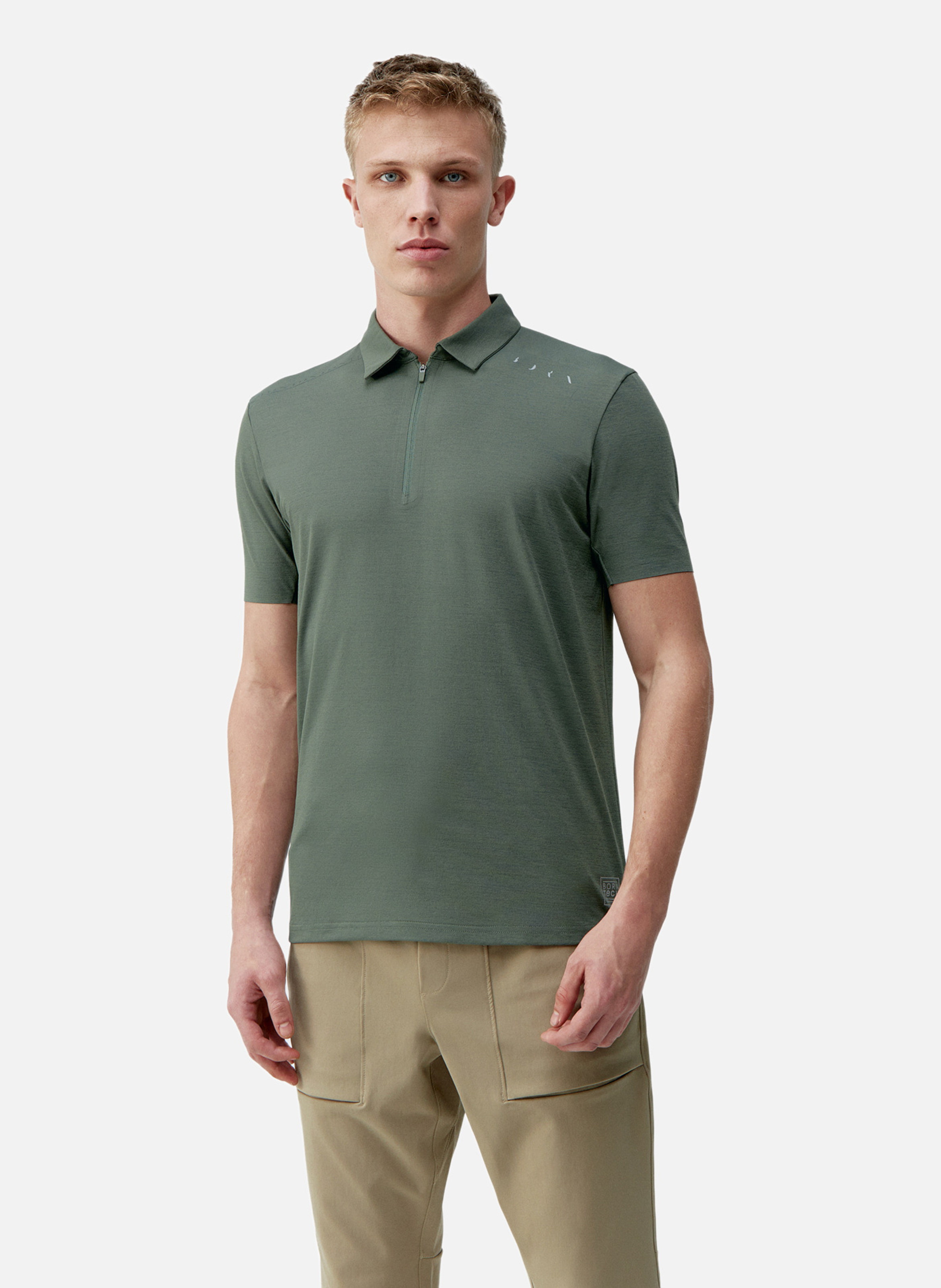 T-shirt polo de sport performance manches courtes kariba BORN LIVING YOGA Vert