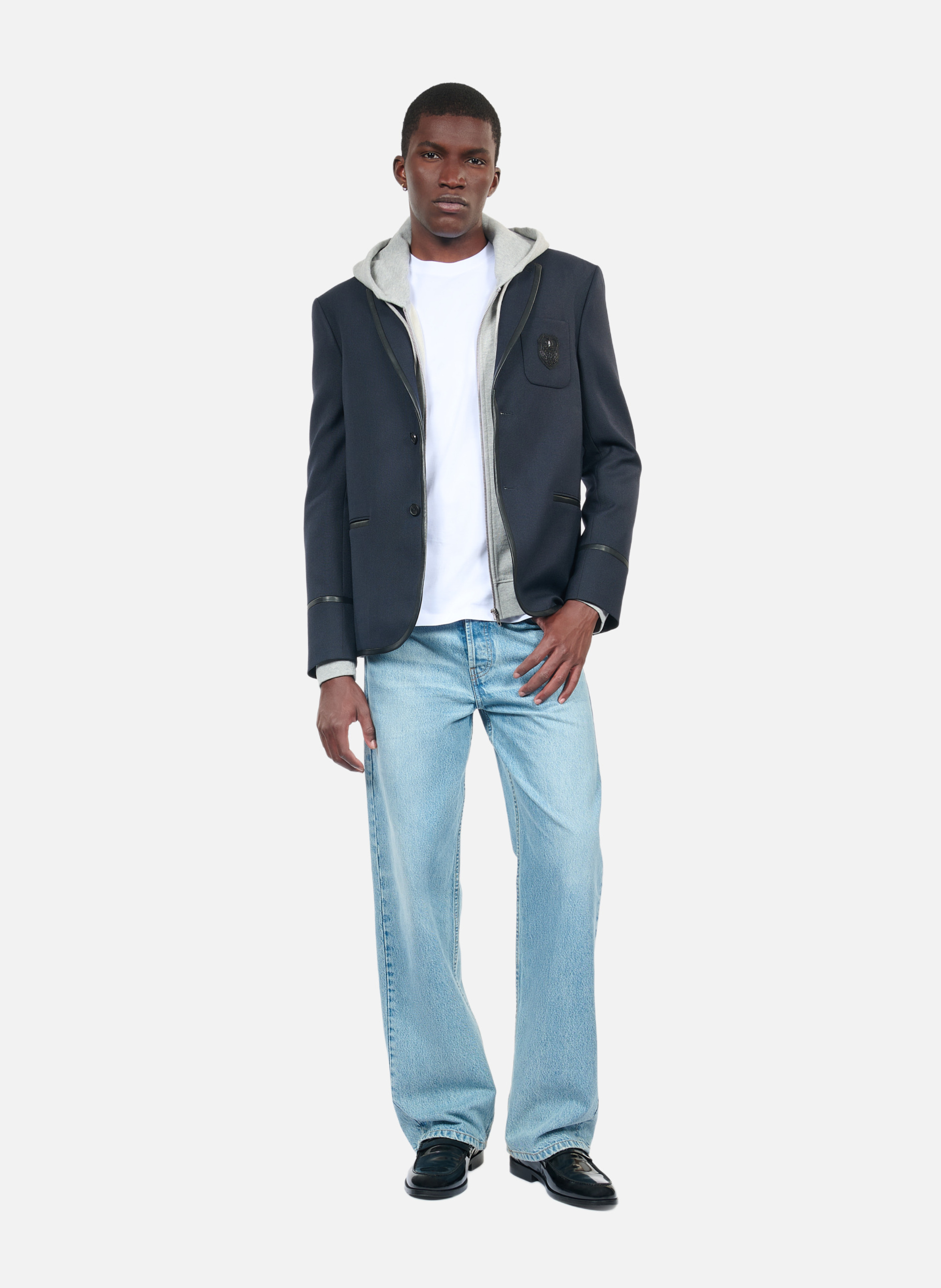 Veste en laine mélangée THE KOOPLES Bleu