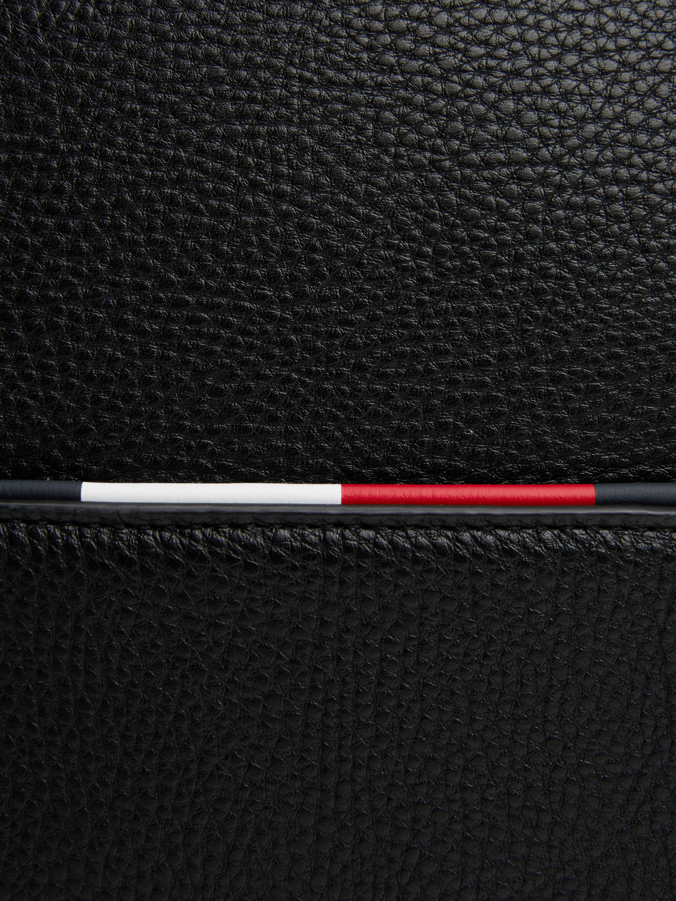 Sacoche à ordinateur en simili cuir TOMMY HILFIGER Noir