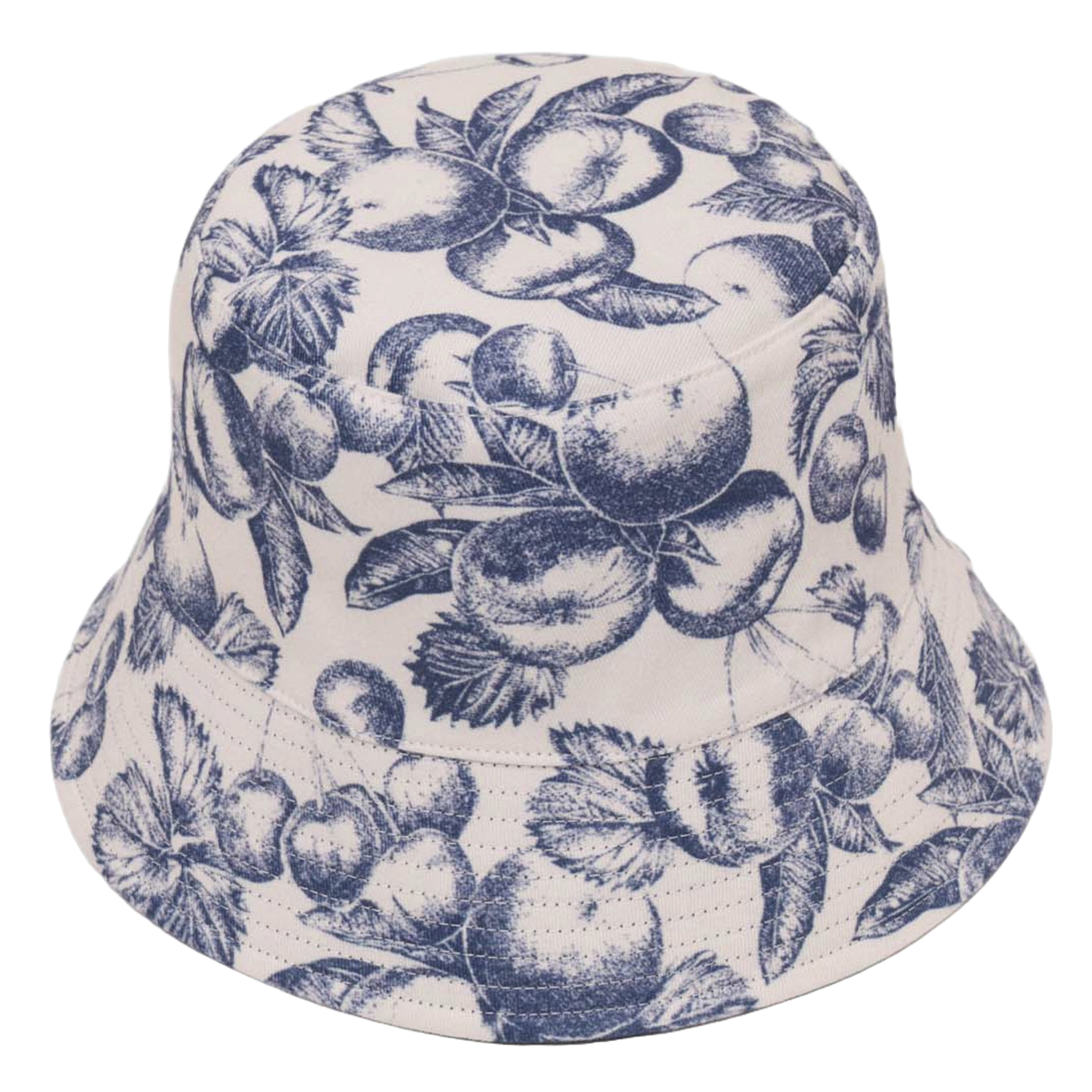 MAJE Bob réversible en coton Bleu