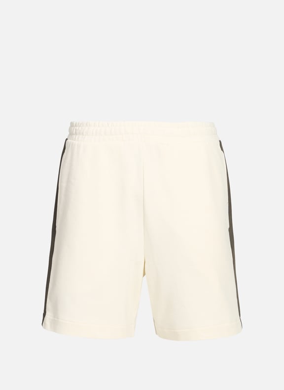 Elastic Waist Striped Shorts Beige by LYLE & SCOTT LYLE & SCOTT Elastic Waist Striped Shorts Beige