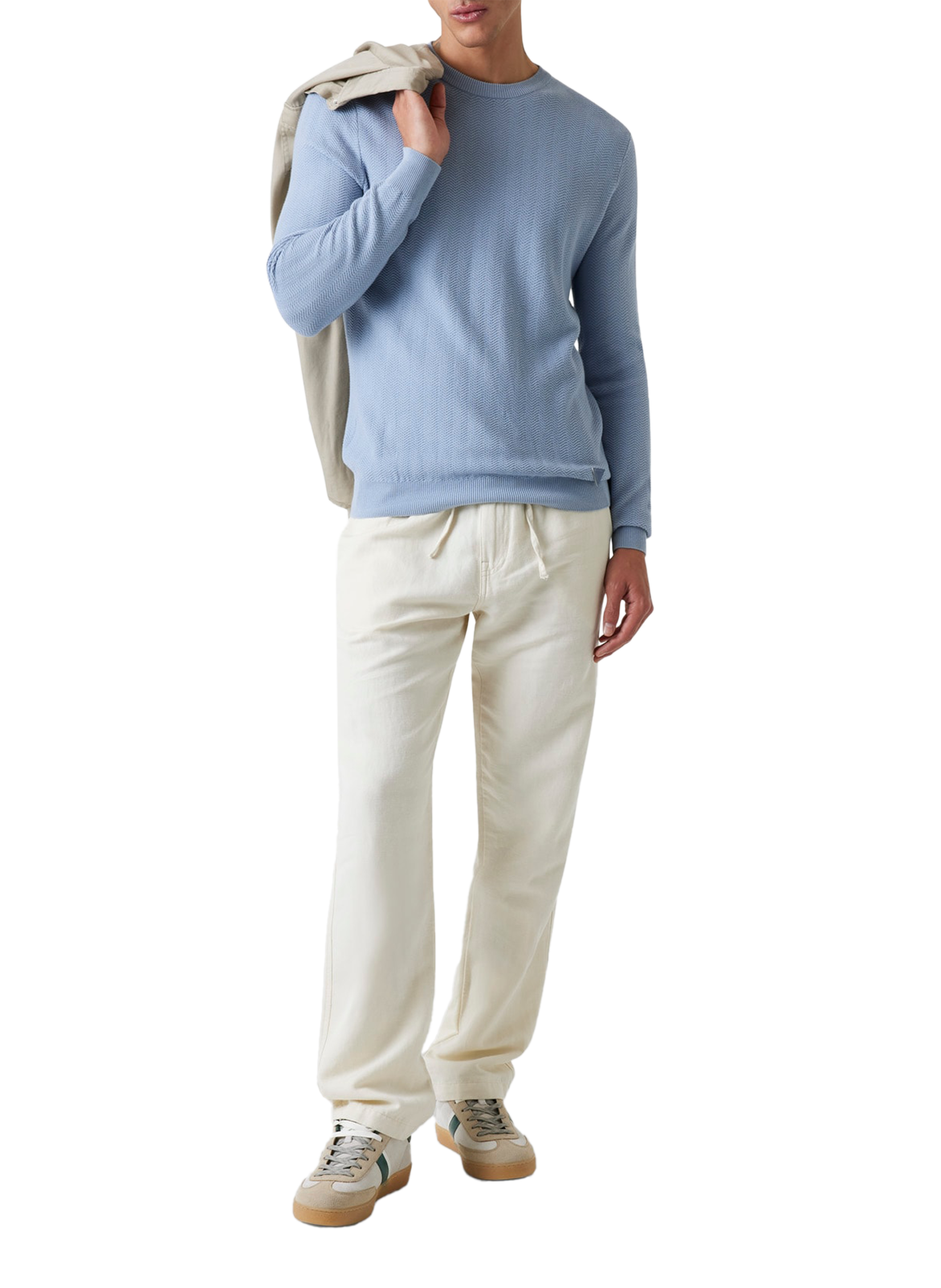 Pull en coton mélangé GUESS Bleu