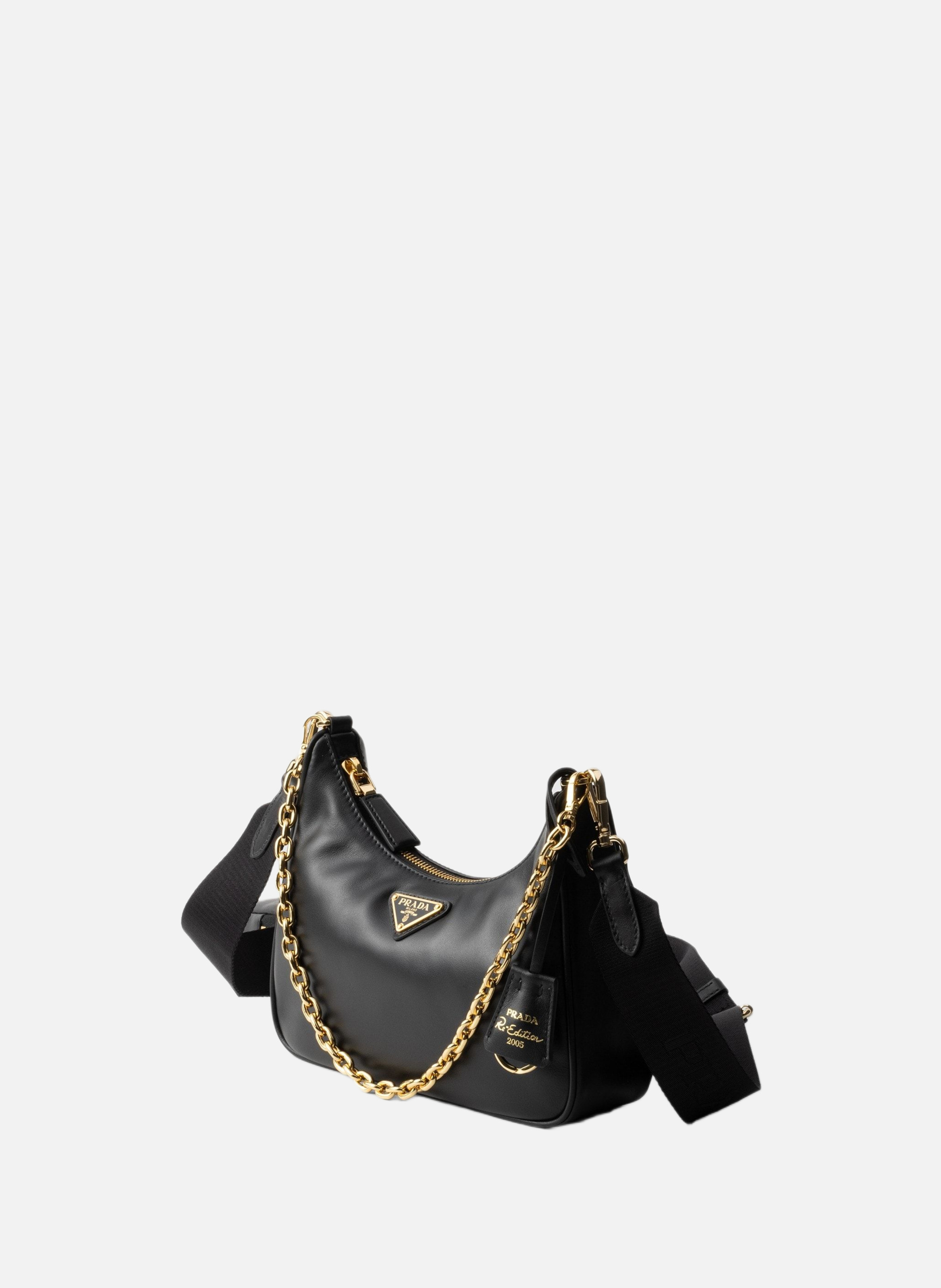 Sac prada re-edition 2005 en cuir PRADA Noir