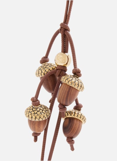 Wood and calf leather charm gland LOEWE Wood and calf leather charm gland LOEWE