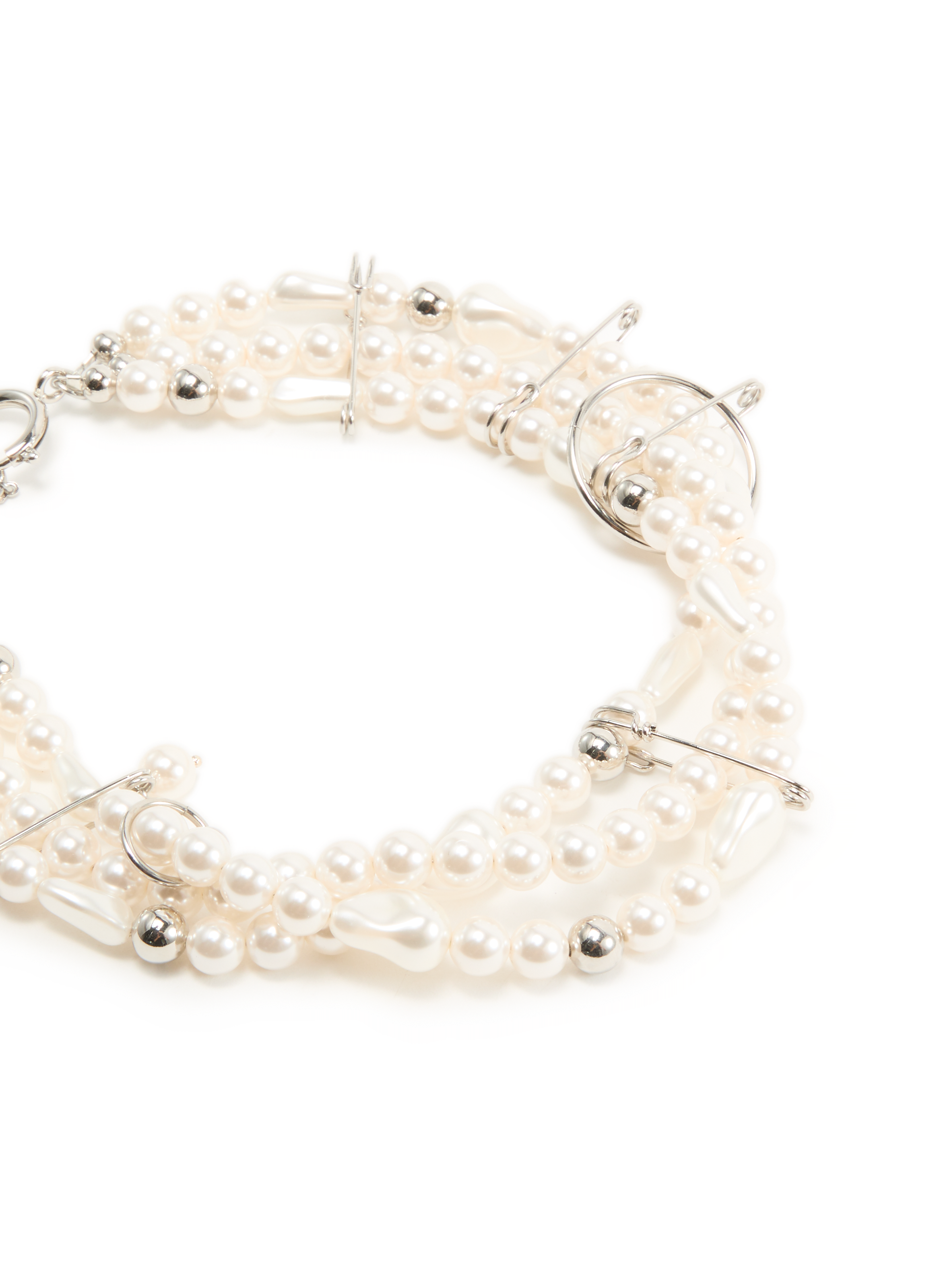 Collier ras de cou Chocker à perles JUSTINE CLENQUET Argent