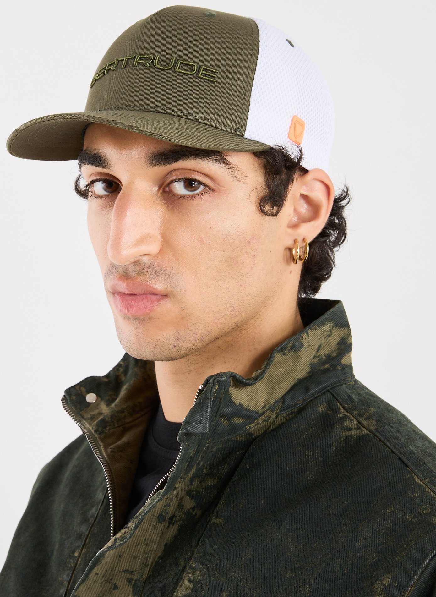 Benja mesh knit cap GERTRUDE ET GASTON Khaki