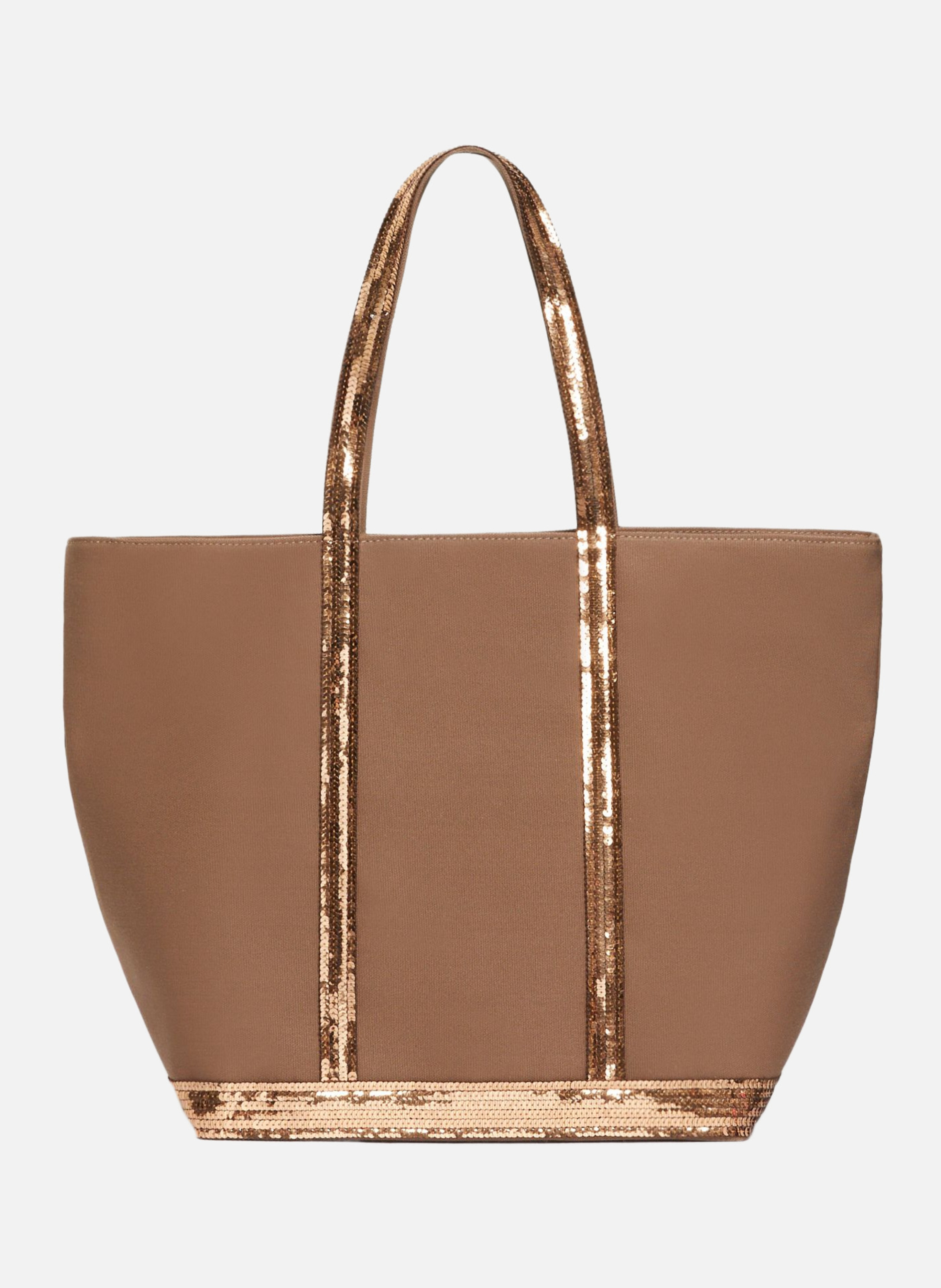 Cabas l zippé en toile VANESSA BRUNO Marron