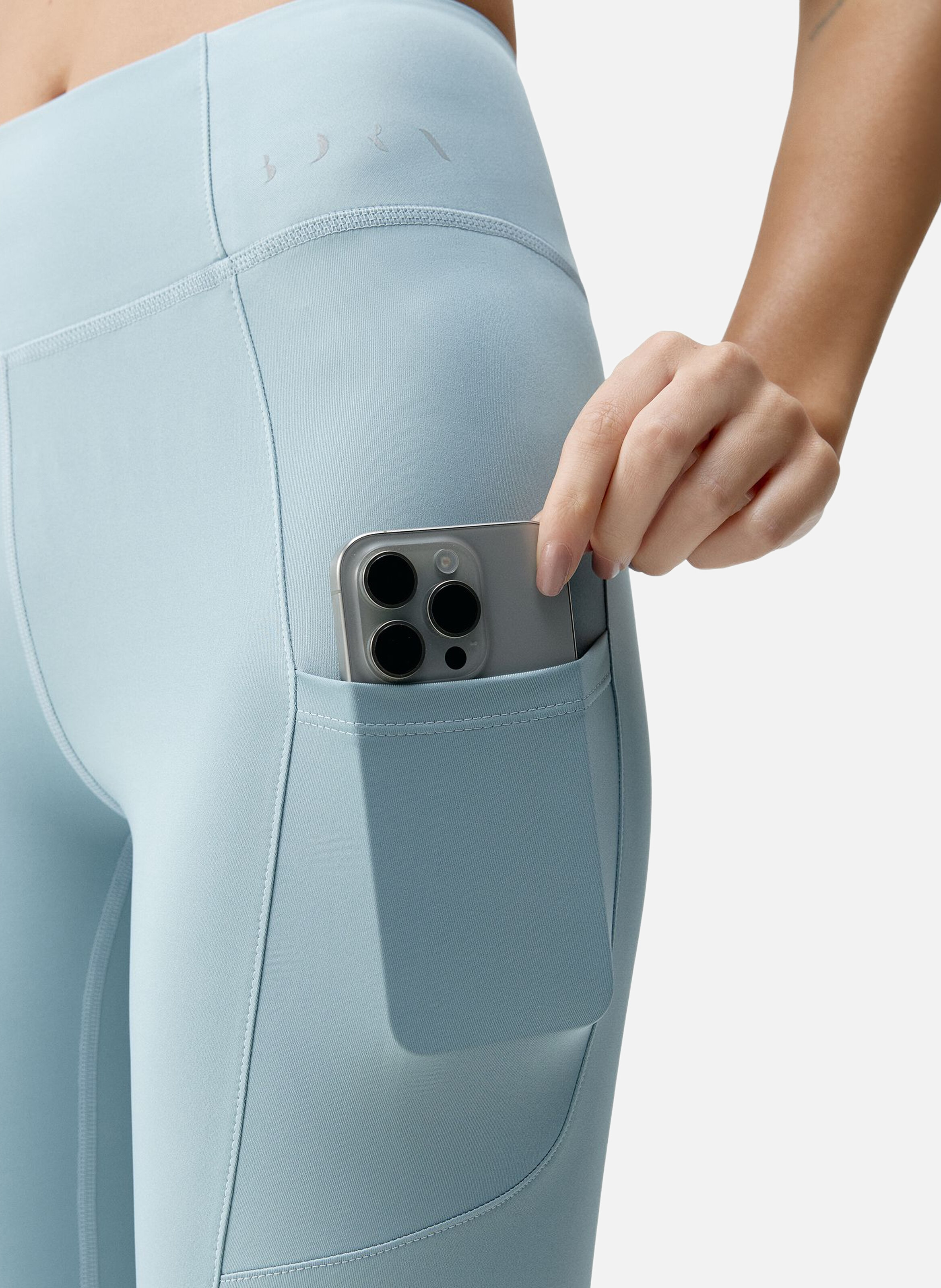 Legging de sport 7/8 performance godo BORN LIVING YOGA Bleu