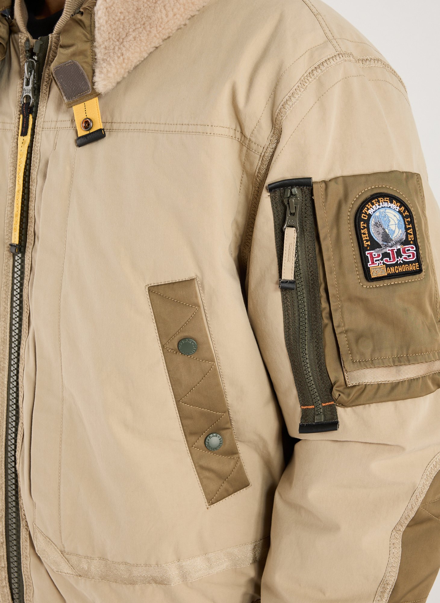 Parka à capuche en coton PARAJUMPERS Beige