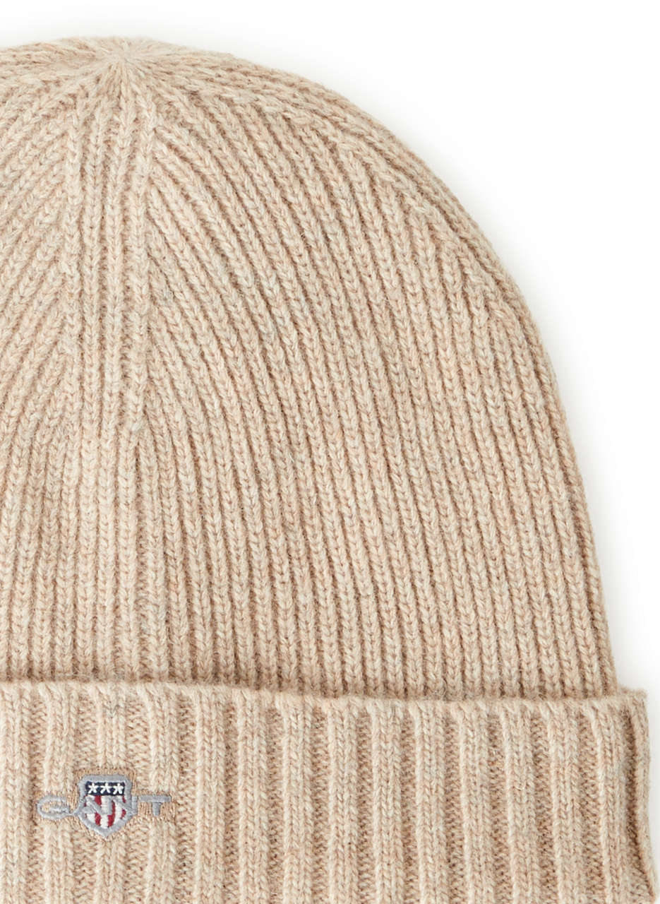Wool blend knitted hat GANT Beige