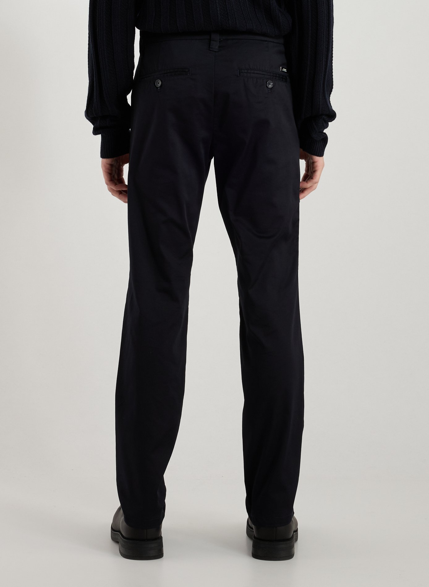 Cotton blend chino trousers  ARMANI EXCHANGE Blue