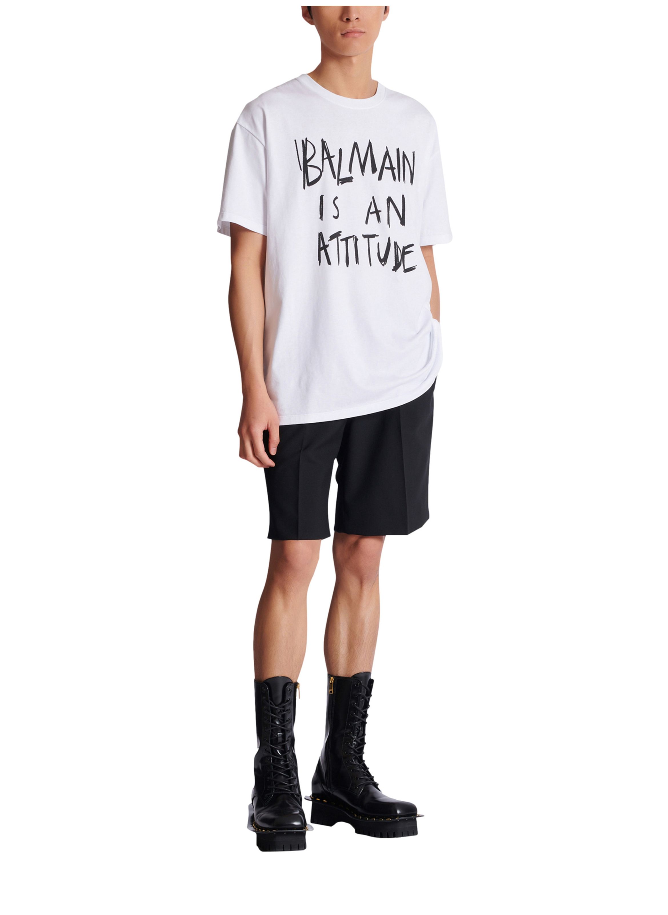 T-shirt à imprimé BALMAIN Blanc
