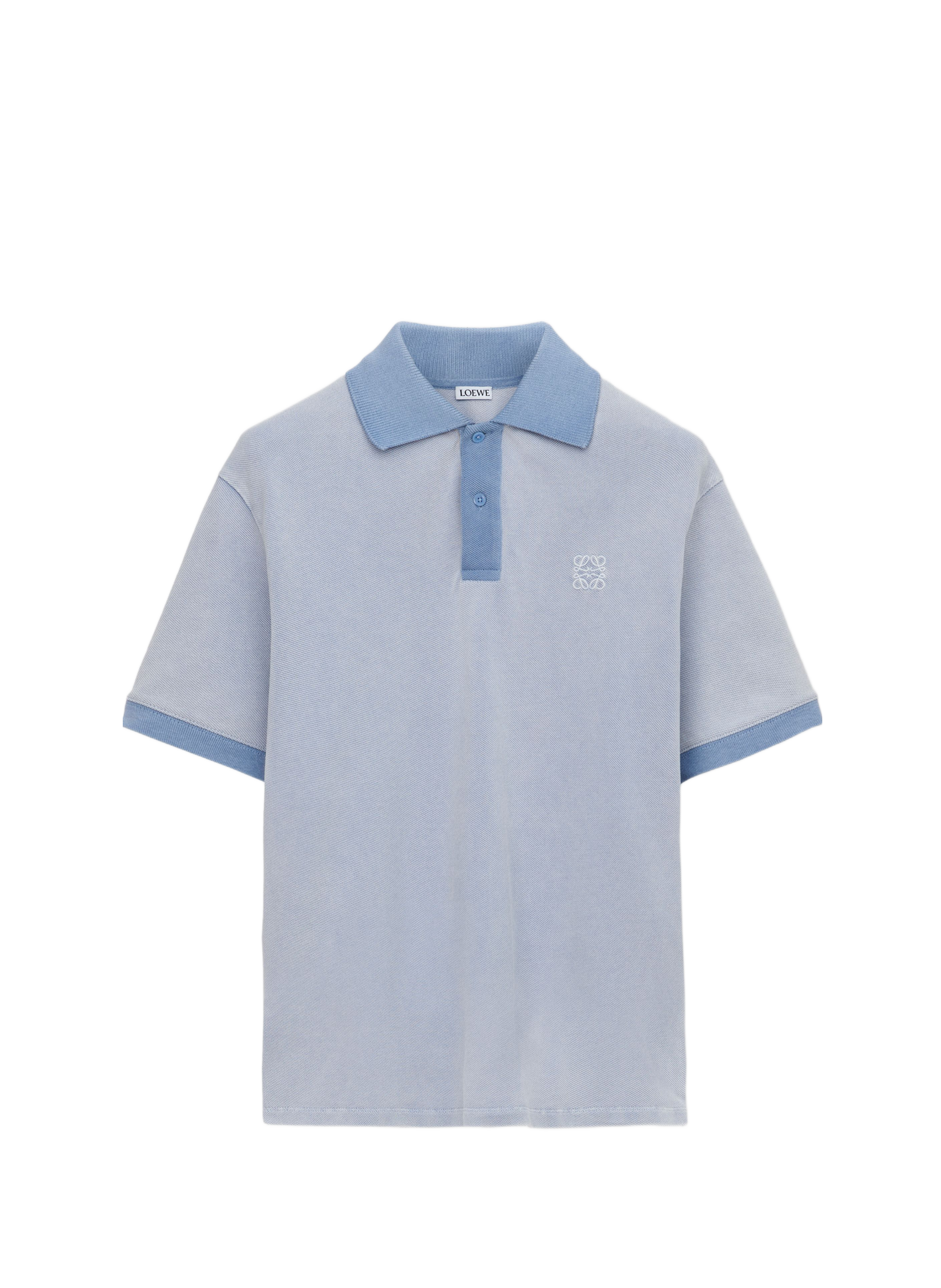 Cotton piqué polo shirt LOEWE Blue