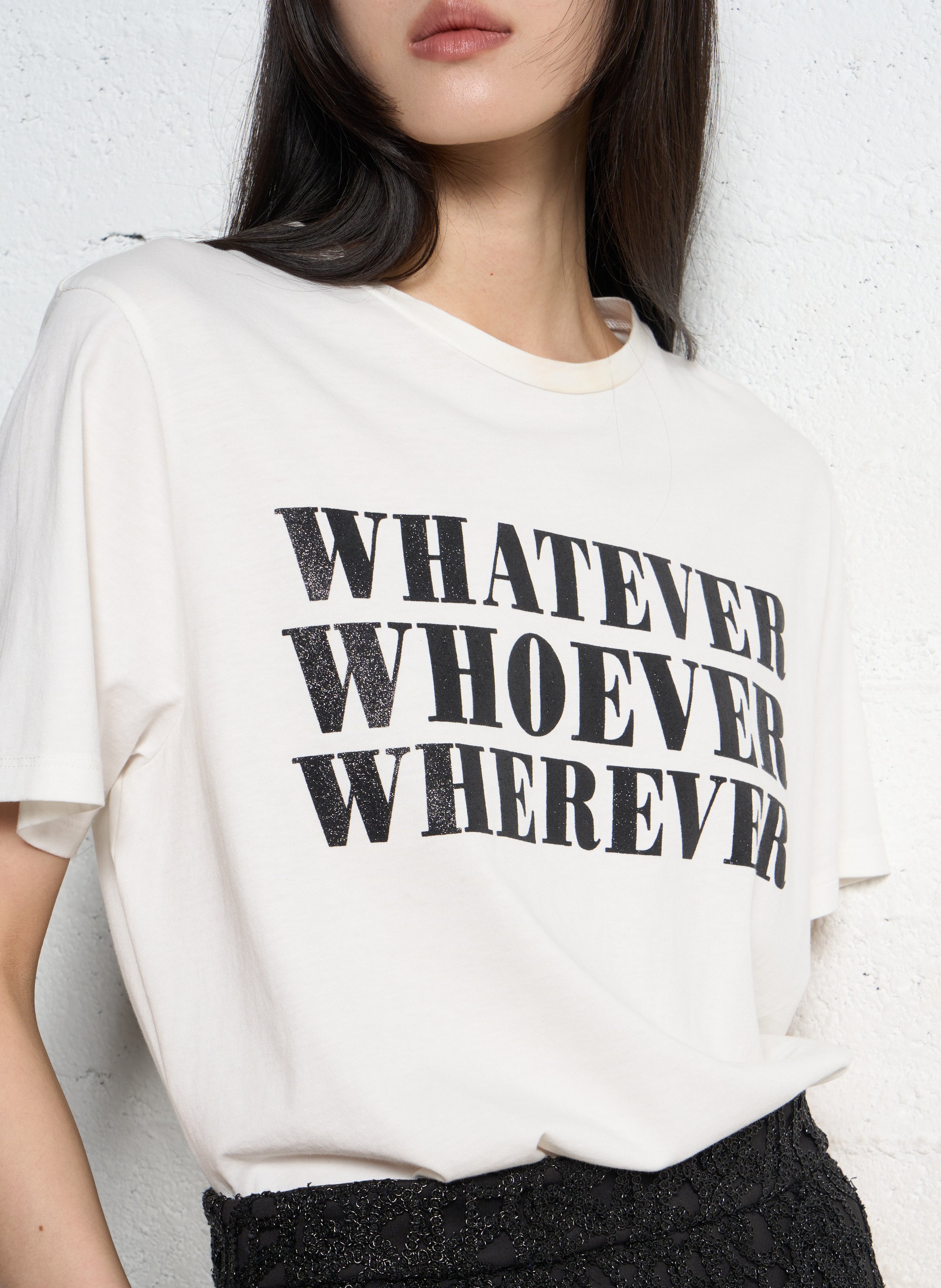 Tee-shirt col rond en coton IKKS Blanc