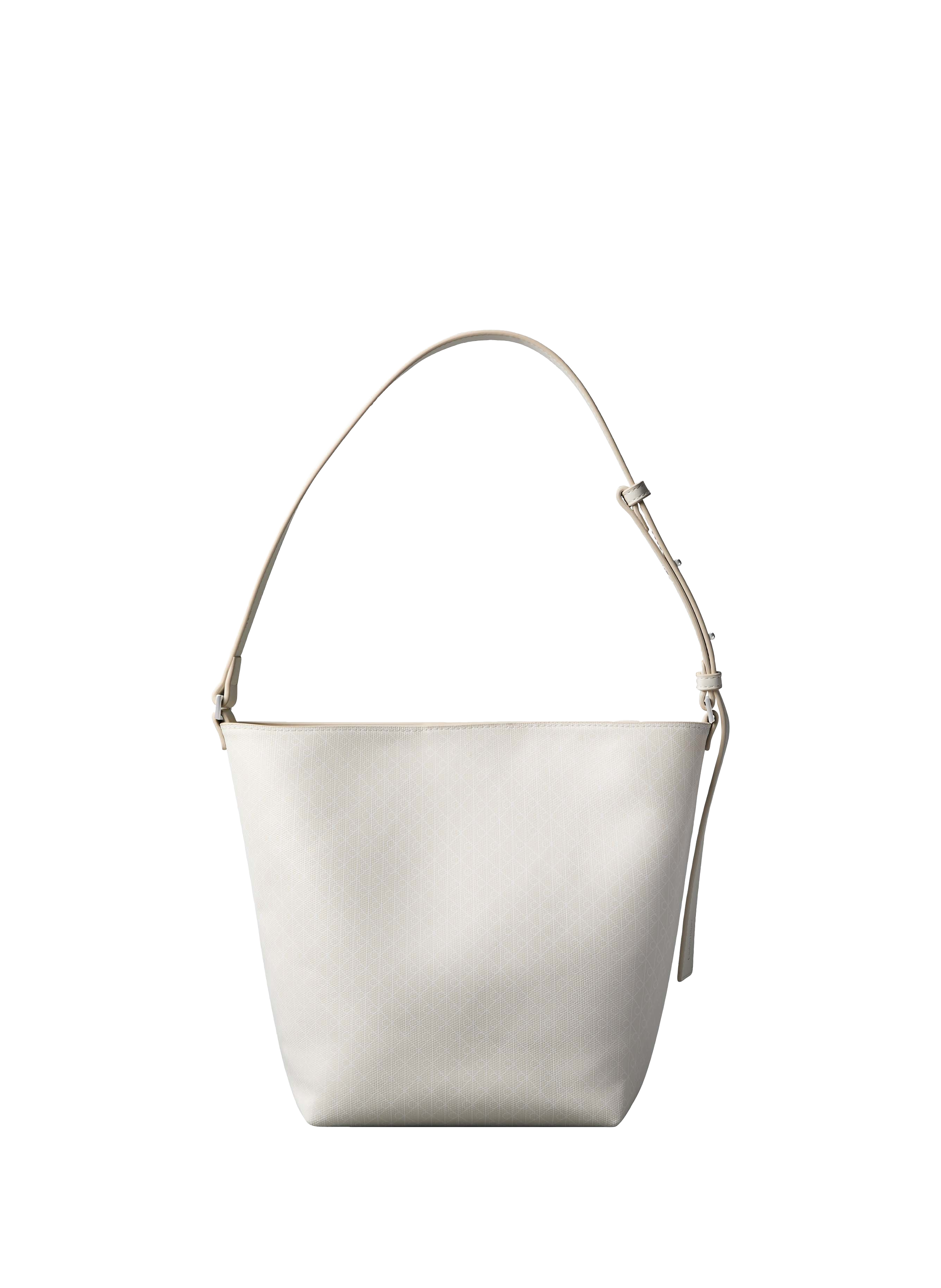 Medium Emblem Aop Bucket Bag CALVIN KLEIN White