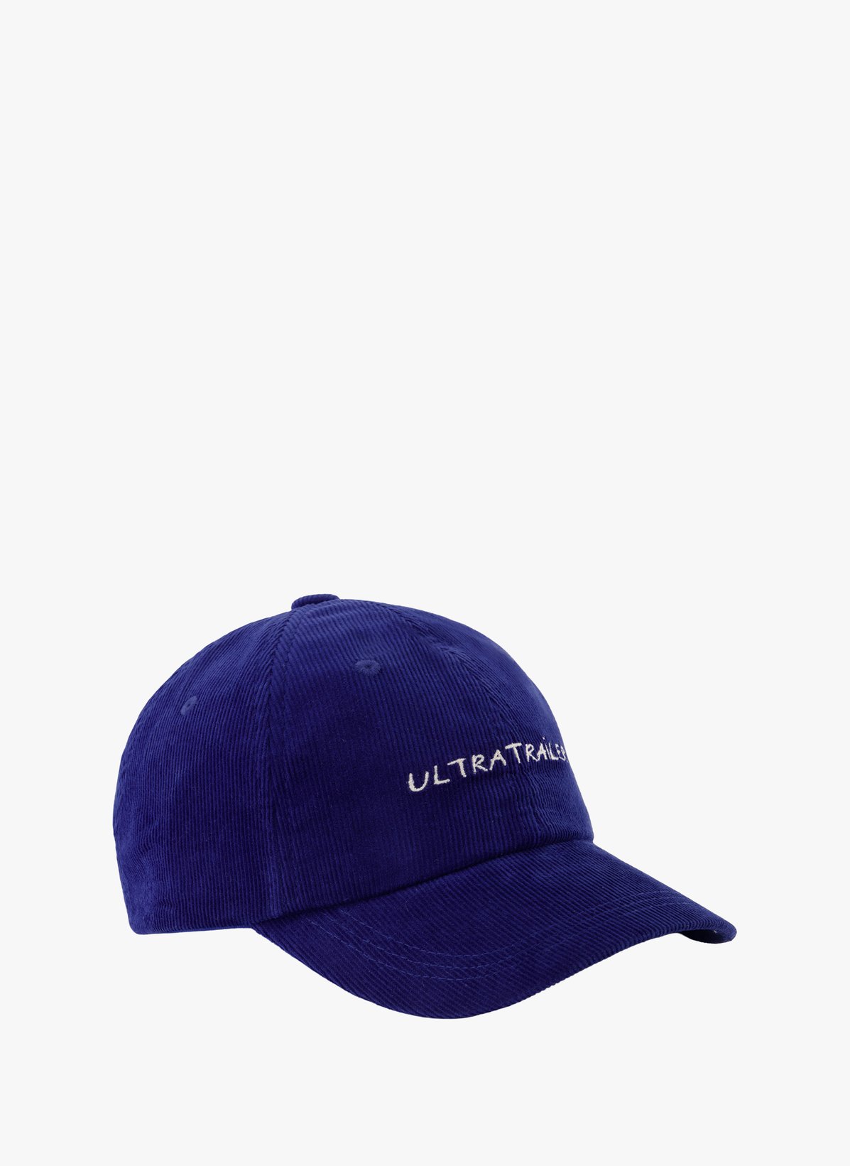Casquette velours côtelé brodée en coton