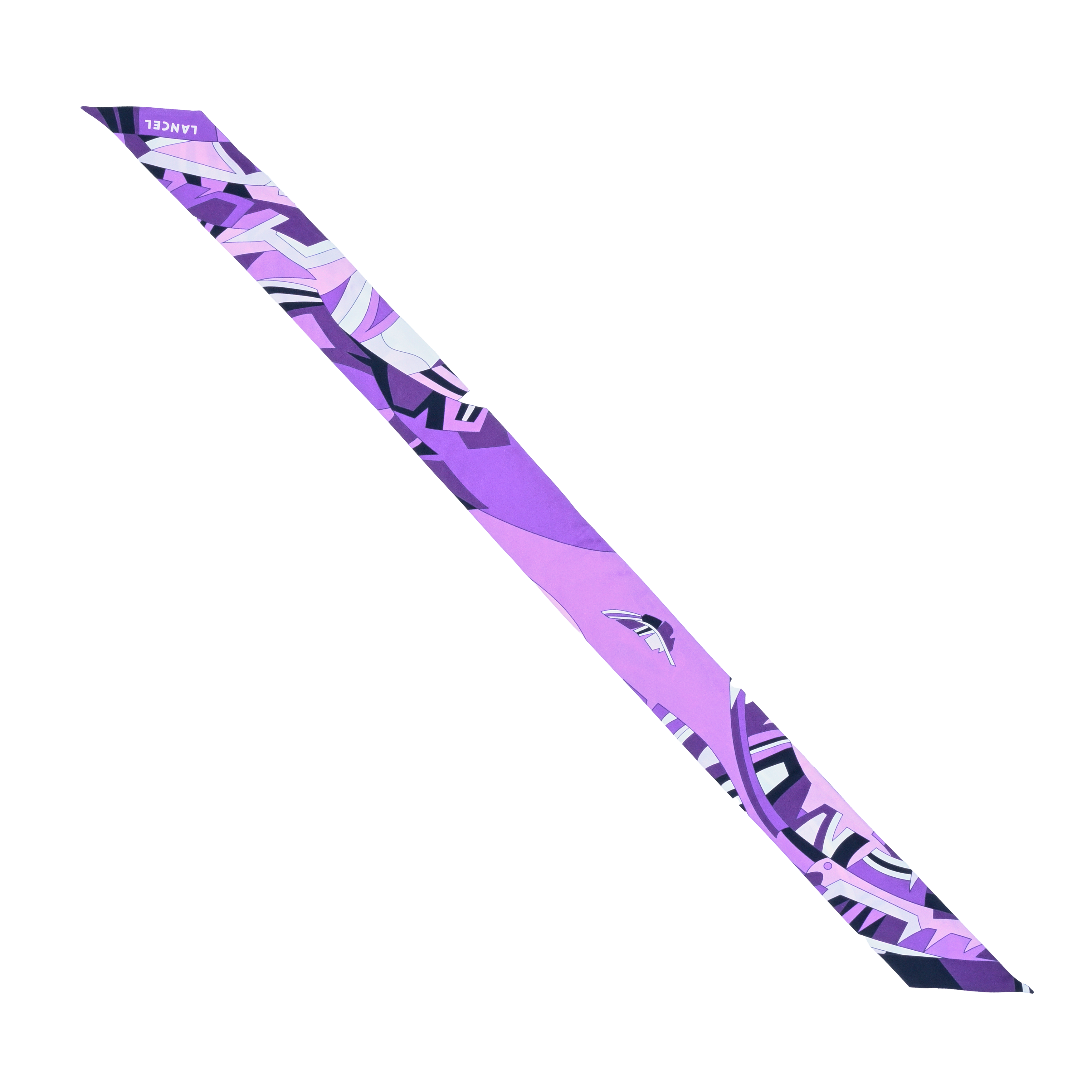 Bandeau motif arabesque en soie LANCEL Violet