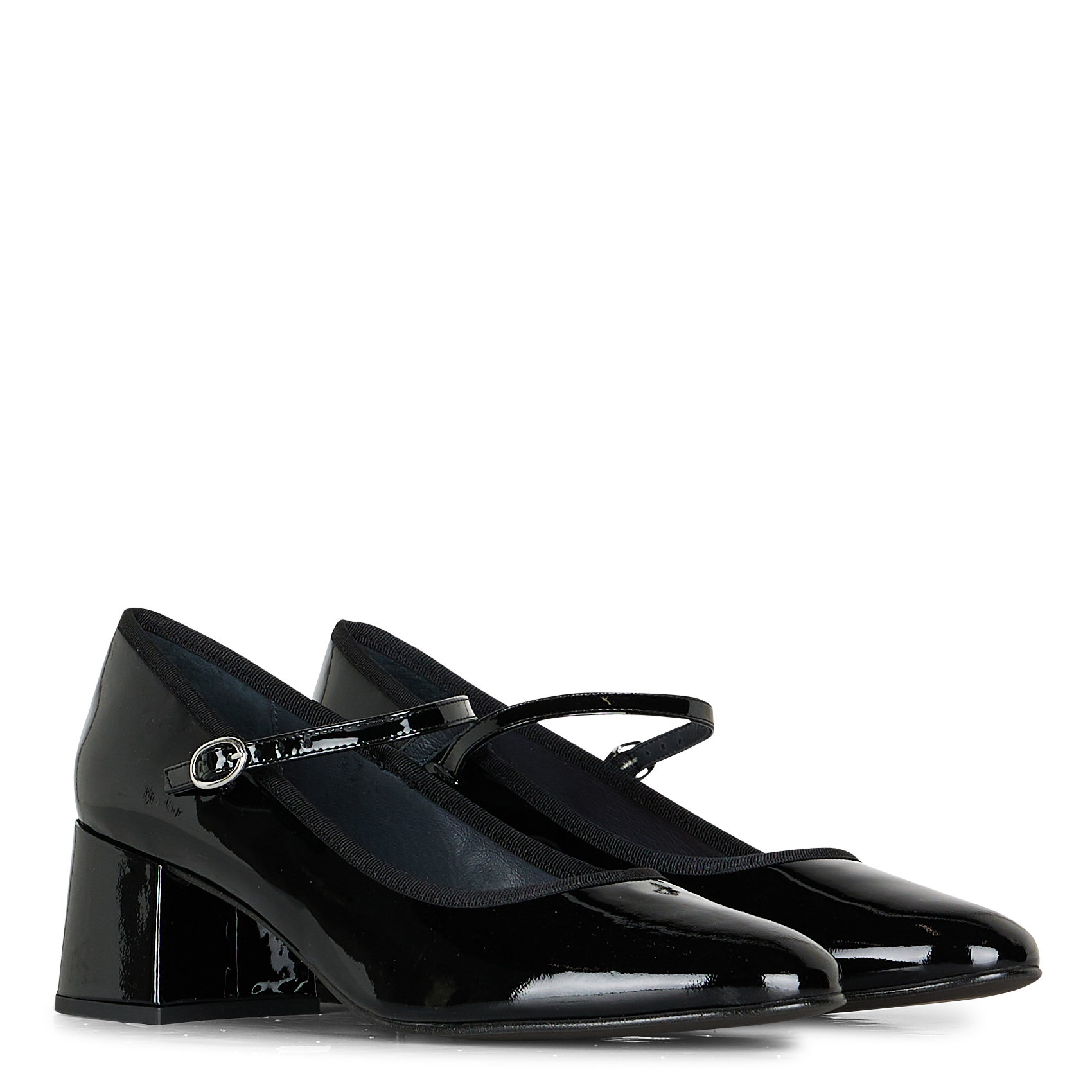 Babies à talons en cuir verni dalmatie JONAK Noir