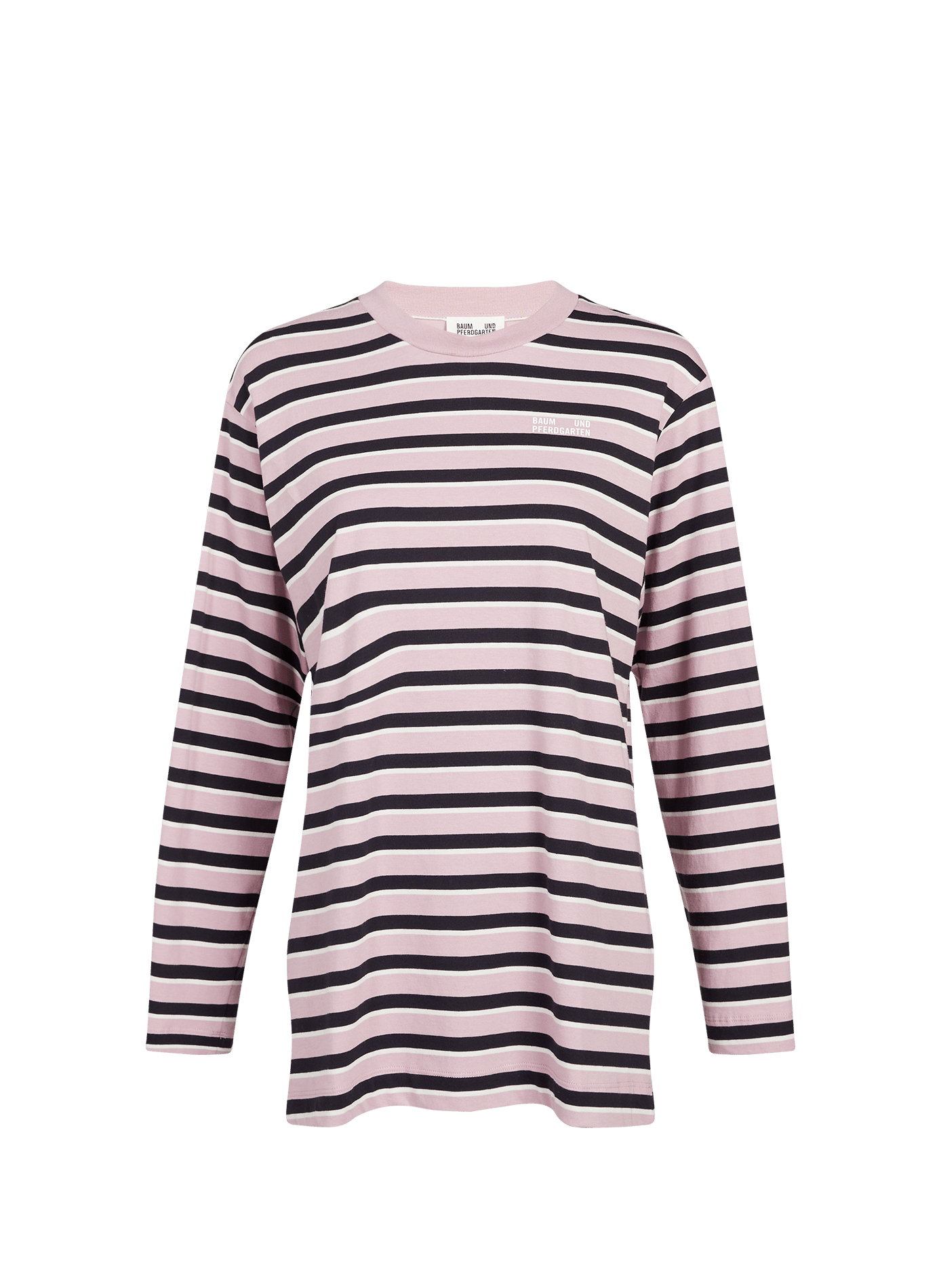 T-shirt manches longues à rayures en coton  BAUM UND PFERDGARTEN Multicolore