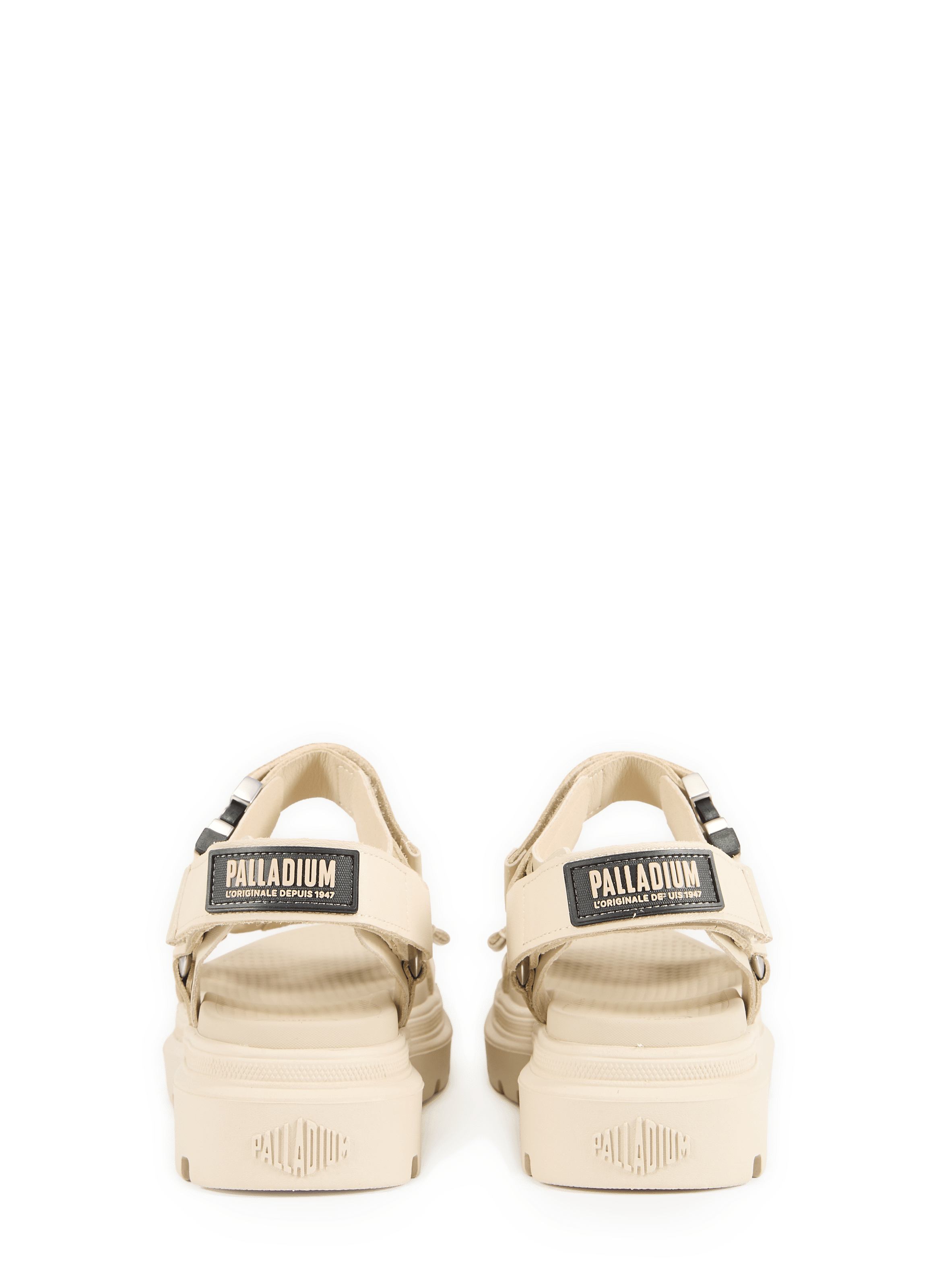 Sandales compensées Pallacruise en cuir mélangé PALLADIUM Beige