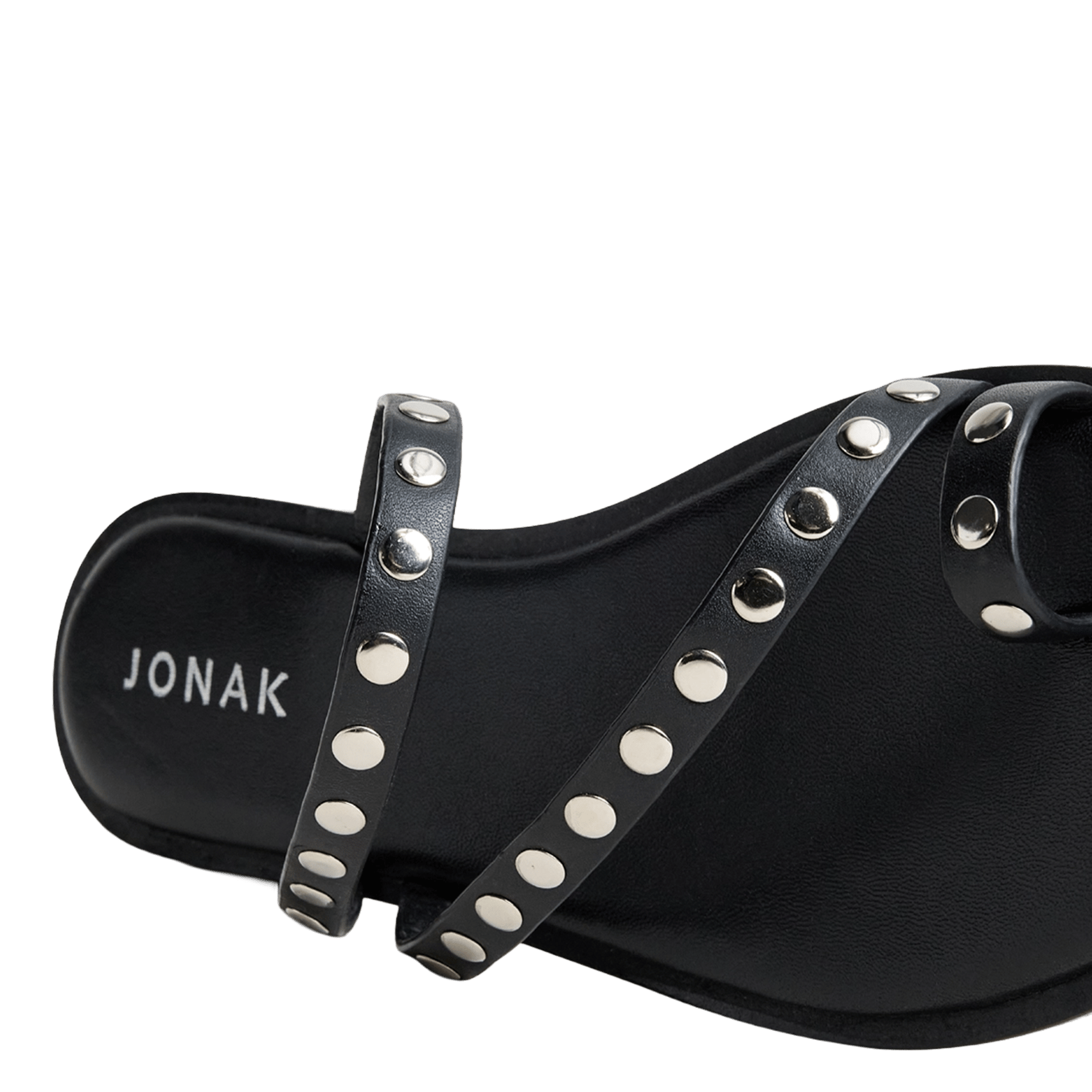 Sandales plates en cuir wicket JONAK Noir