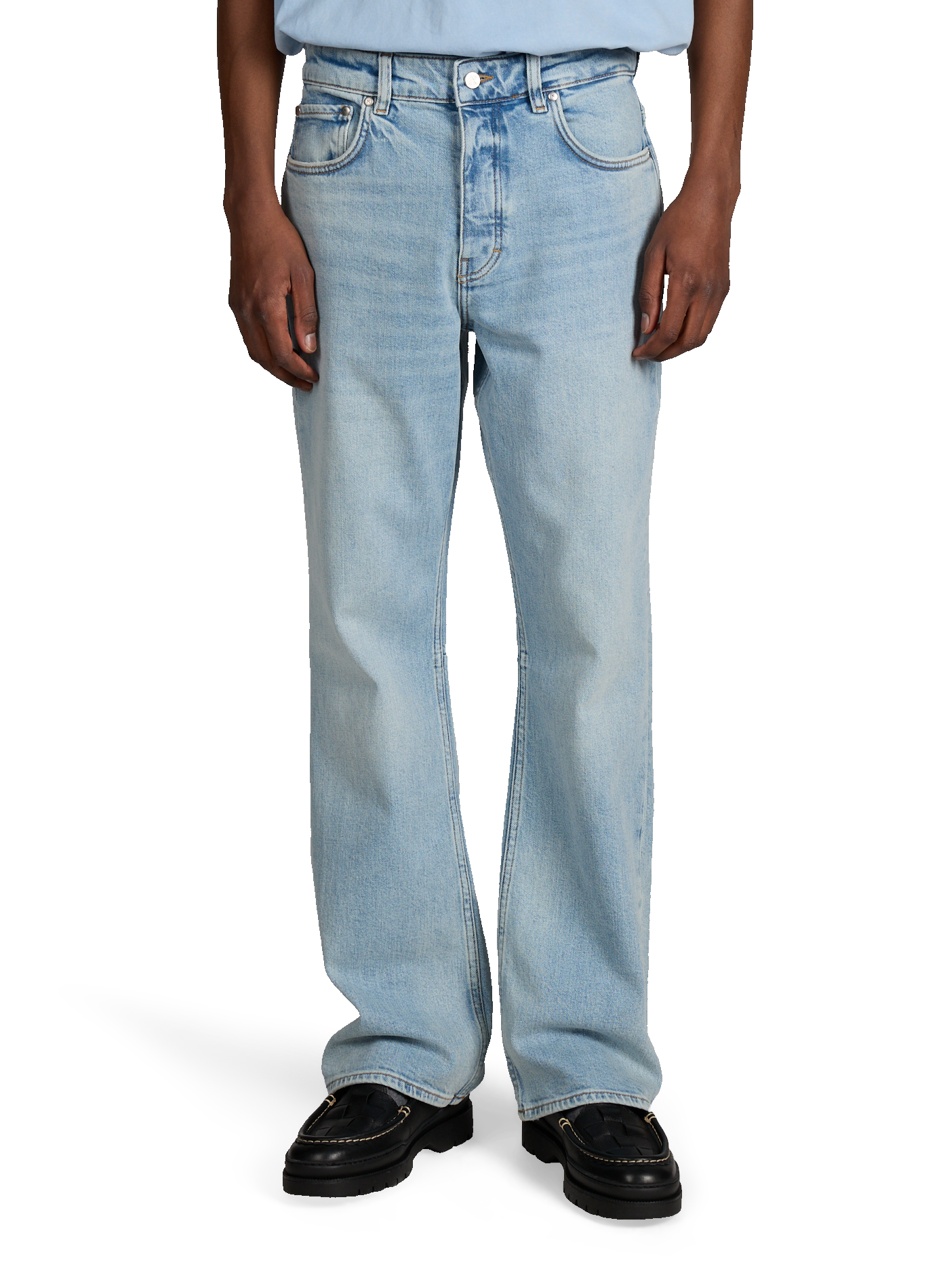 Jean droit en coton mélangé REPRESENT Bleu