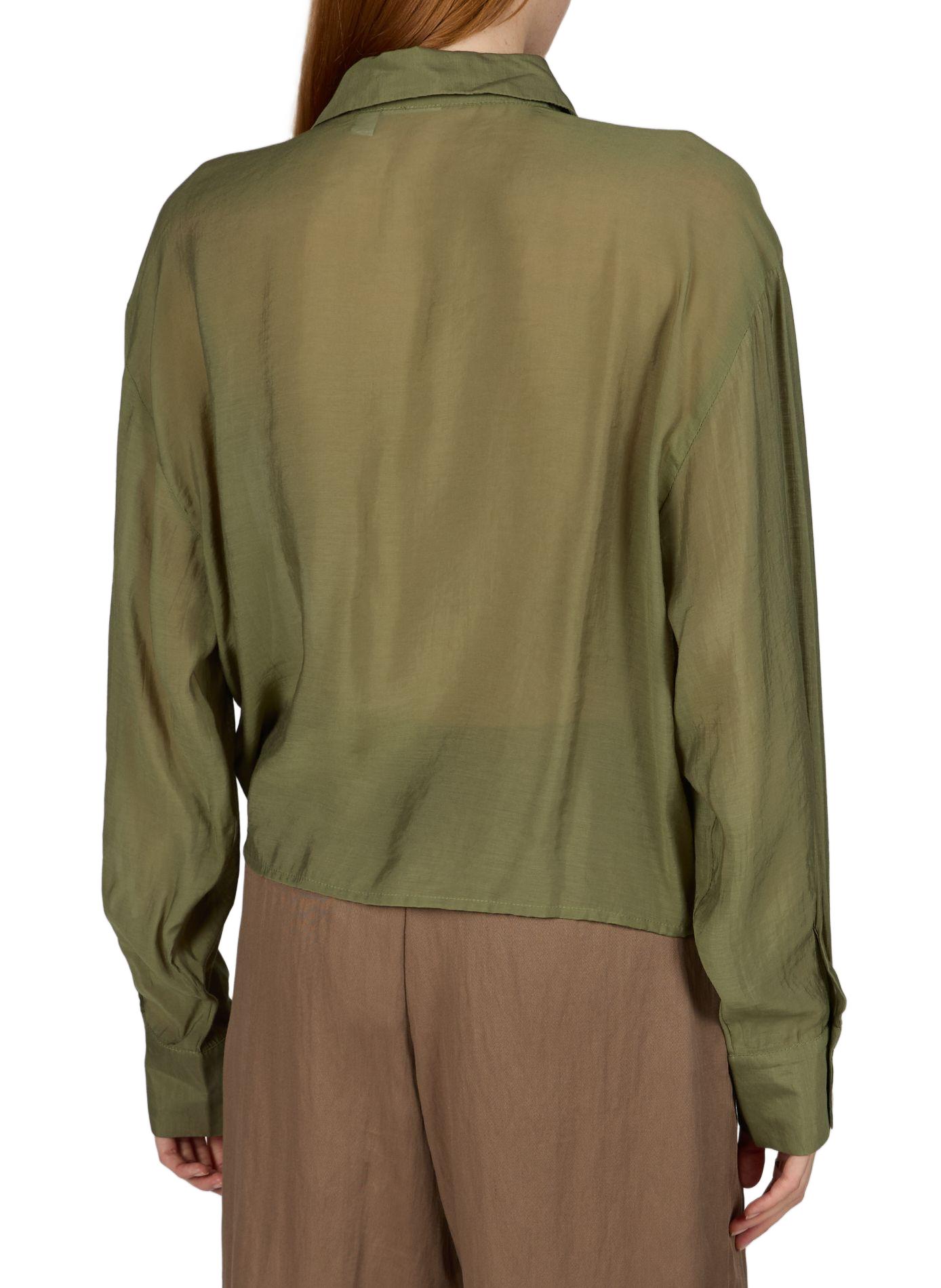 Camicia Vinibi con colletto classico VILA Verde