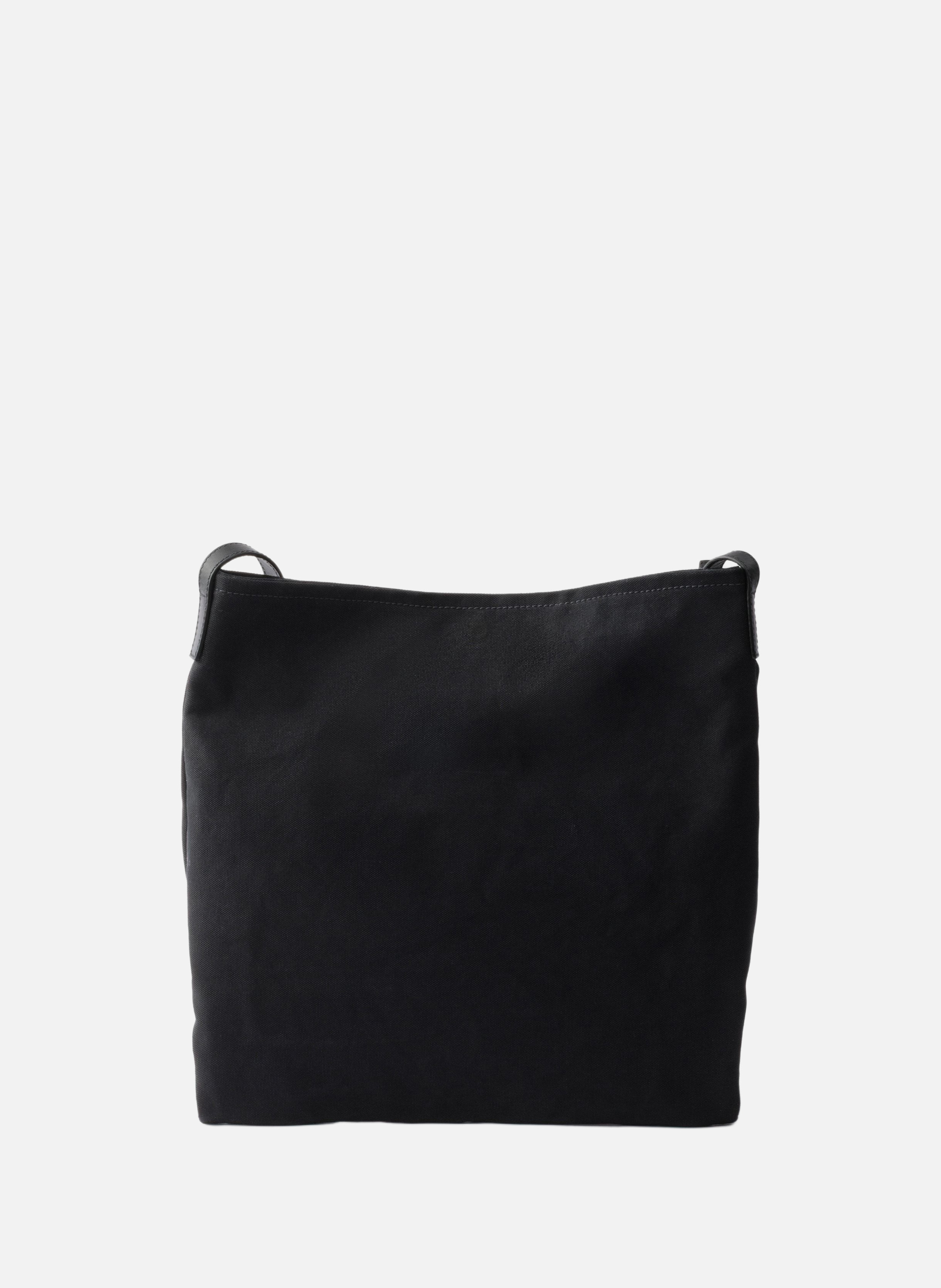 Sac porté épaule prada route en toile et cuir PRADA Noir