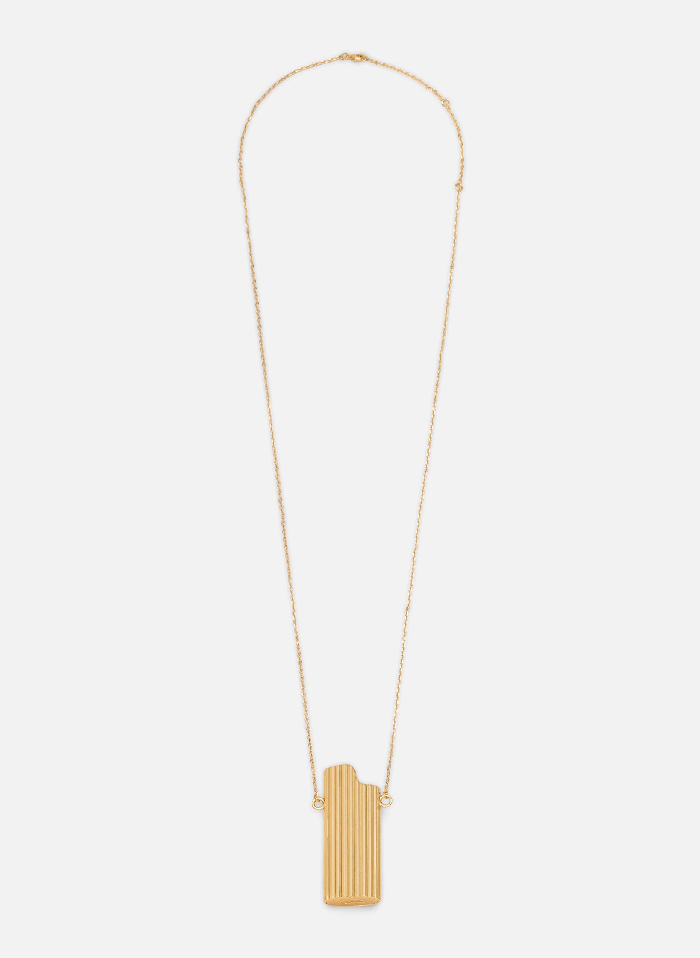 Collier porte briquet unisexe en laiton JauneAMI PARIS
