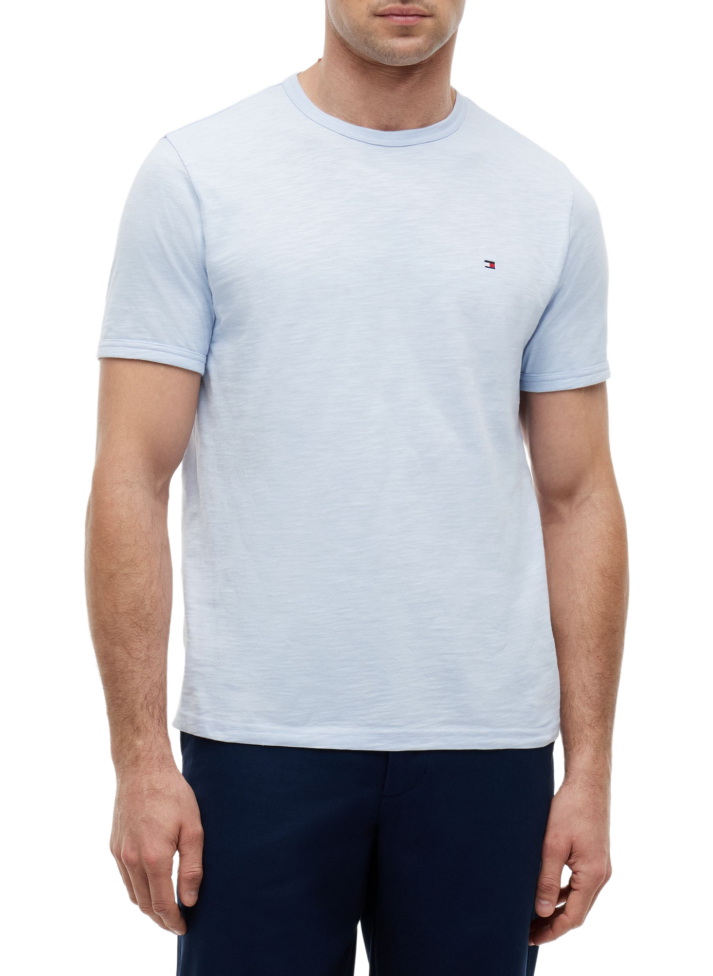 T-shirt droit en coton TOMMY HILFIGER Bleu