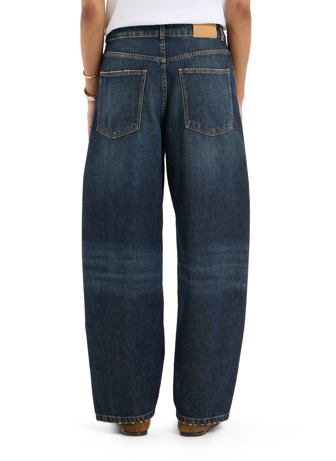 Jean large en coton | Bleu SAISON 1865 Femme