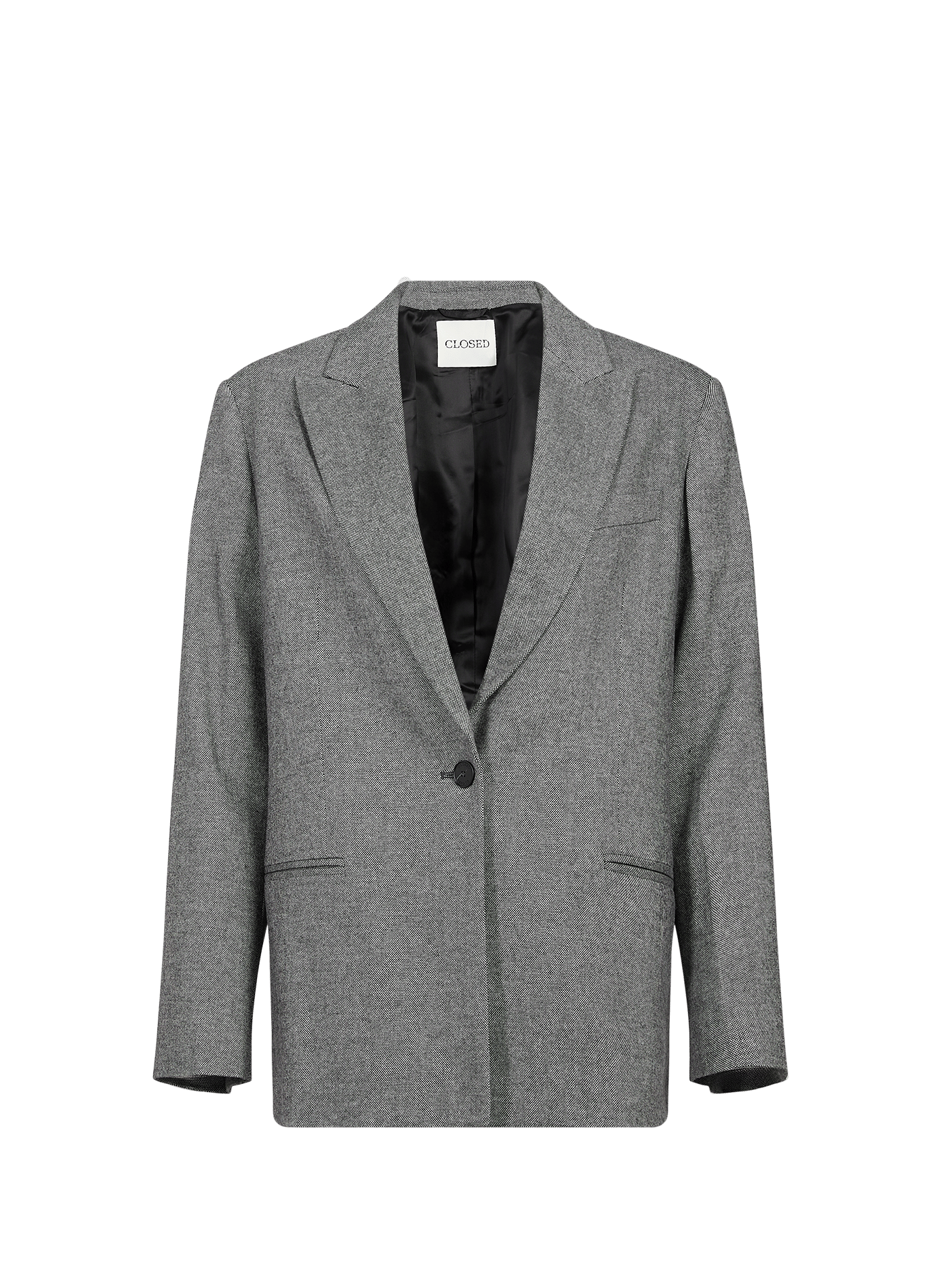 Blazer contemporain en laine vierge mélangée CLOSED Multicolore