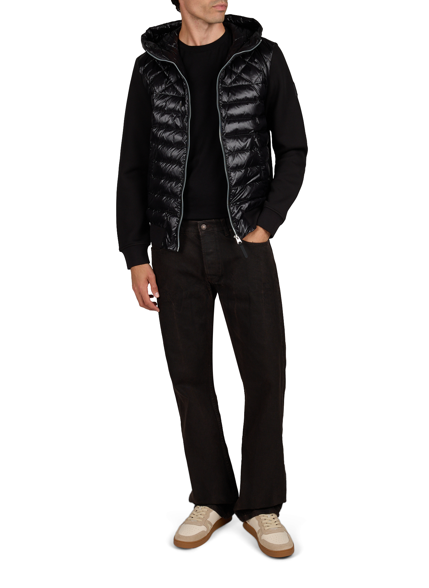 Leichte gerade gesteppte Kapuzenjacke MACKAGE Schwarz