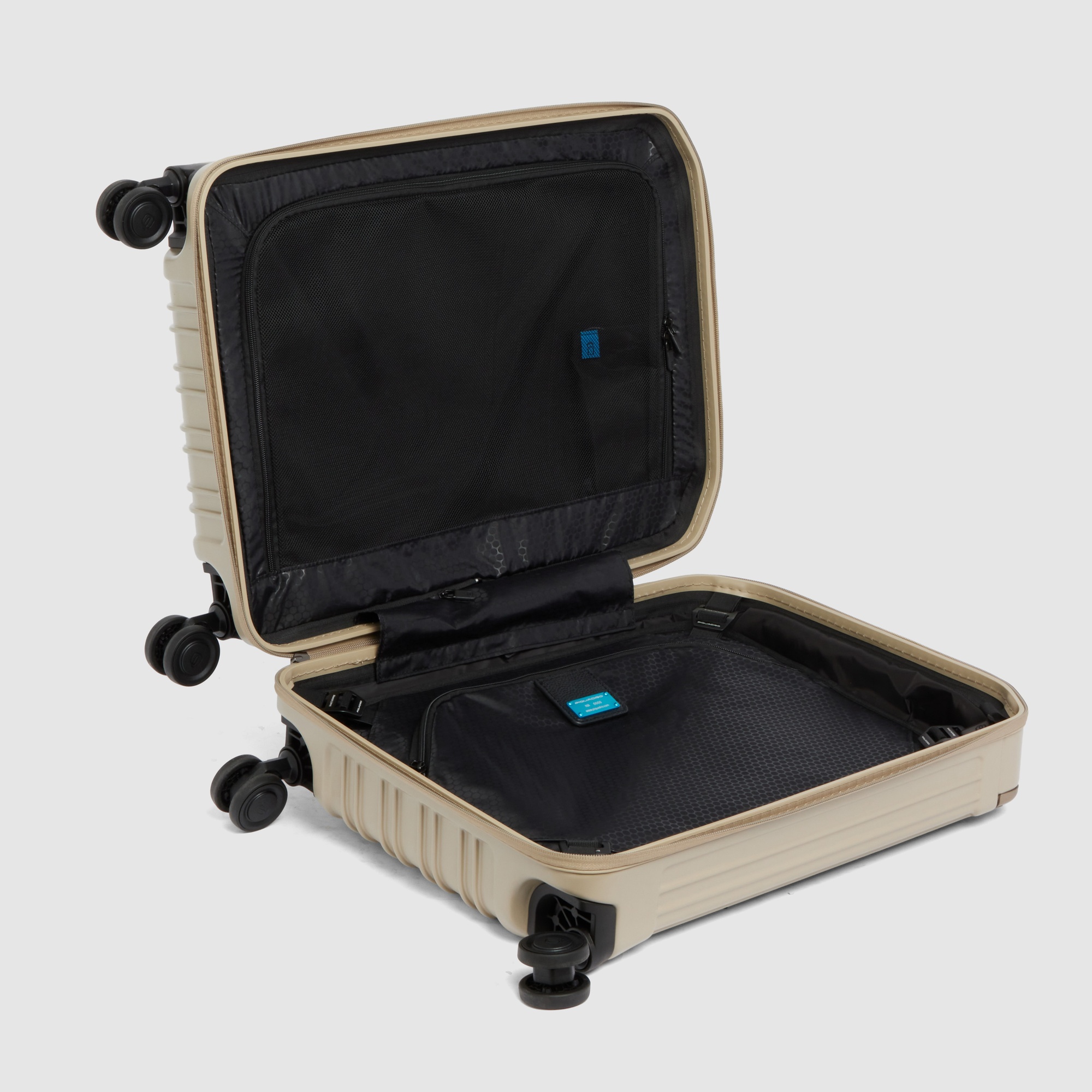 Handbagage met 4 wielen PIQUADRO Beige