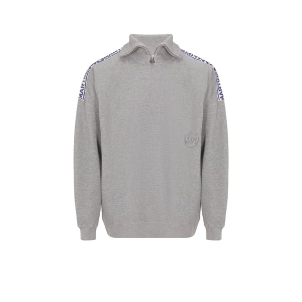 Pull à col zippé en coton