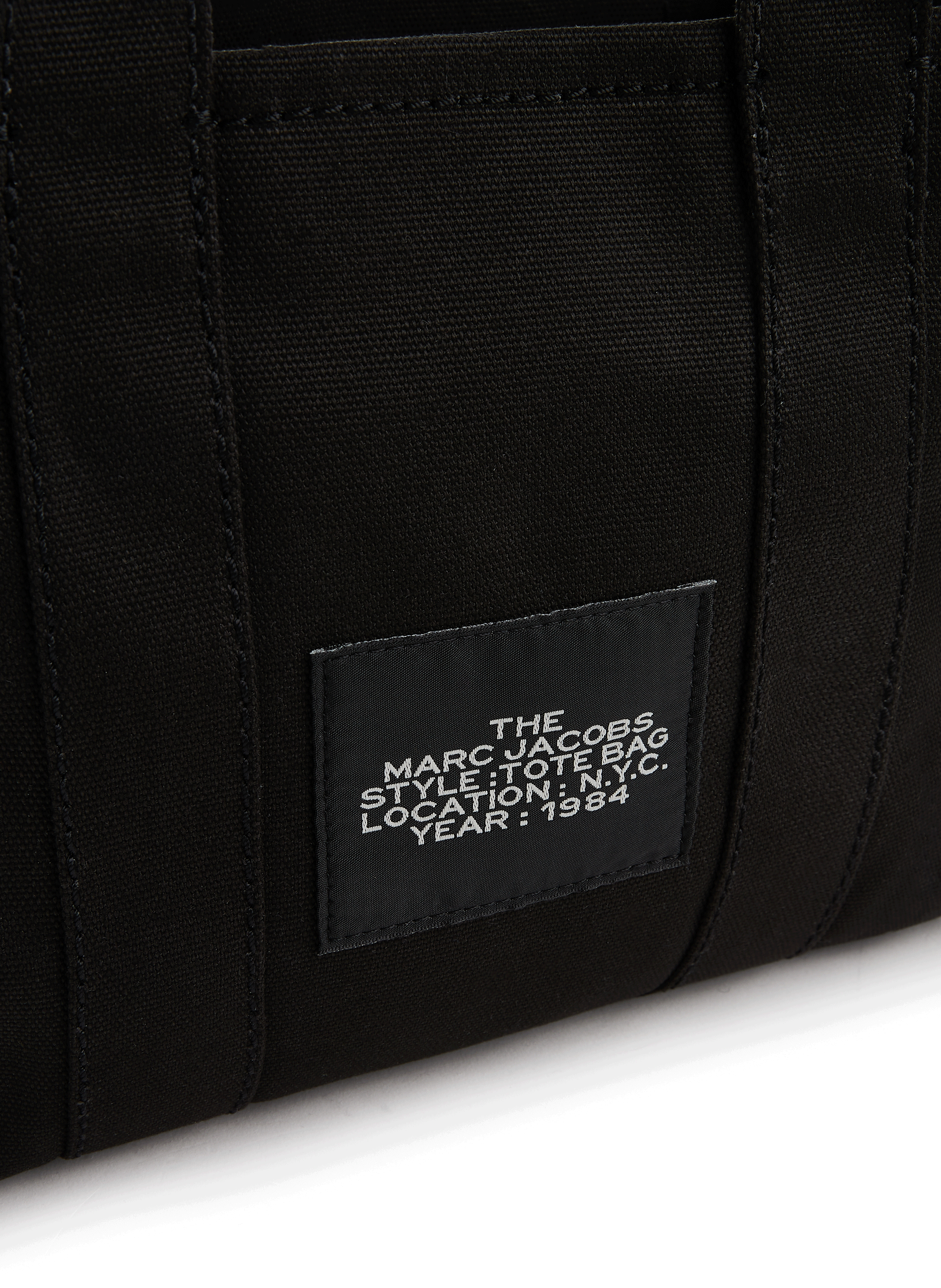 The Tote mini canvas tote bag MARC JACOBS Black