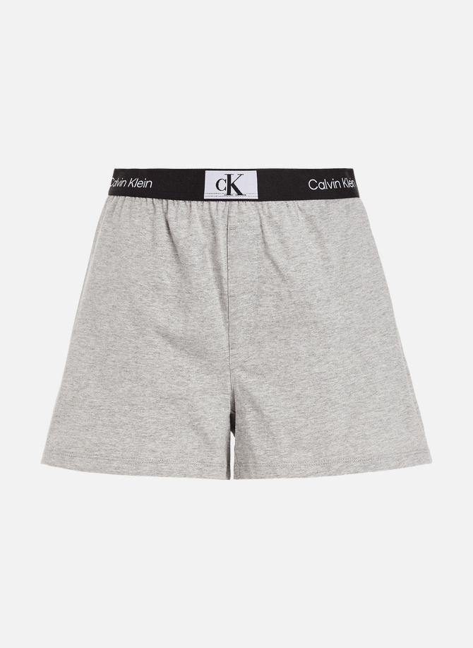 CALVIN KLEIN Pyjama-Shorts aus Baumwolle und recycelter Baumwolle