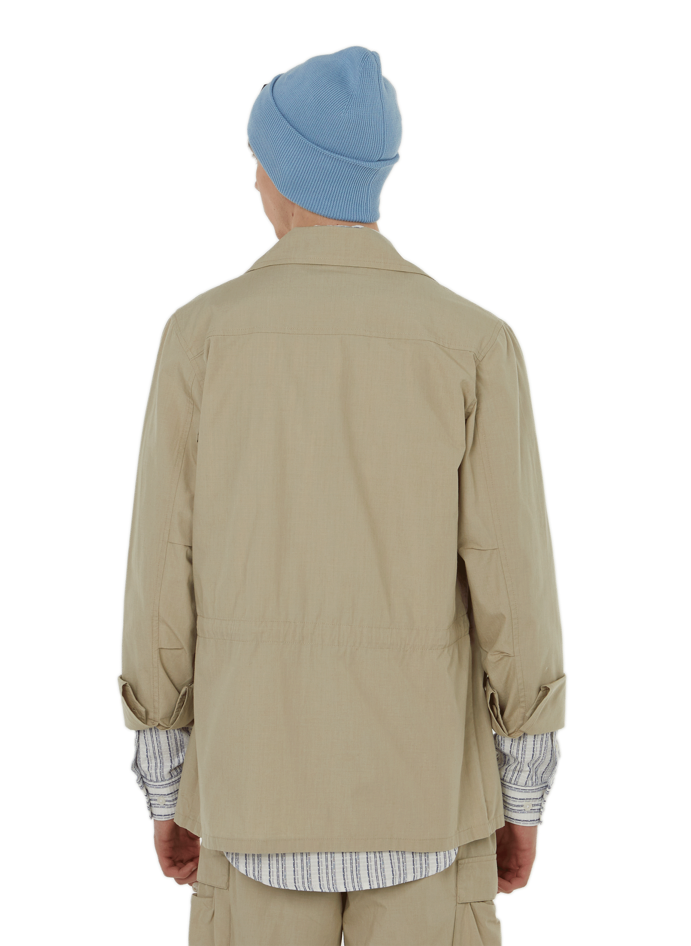 Plain cotton-blend shirt SAMSOE SAMSOE Beige