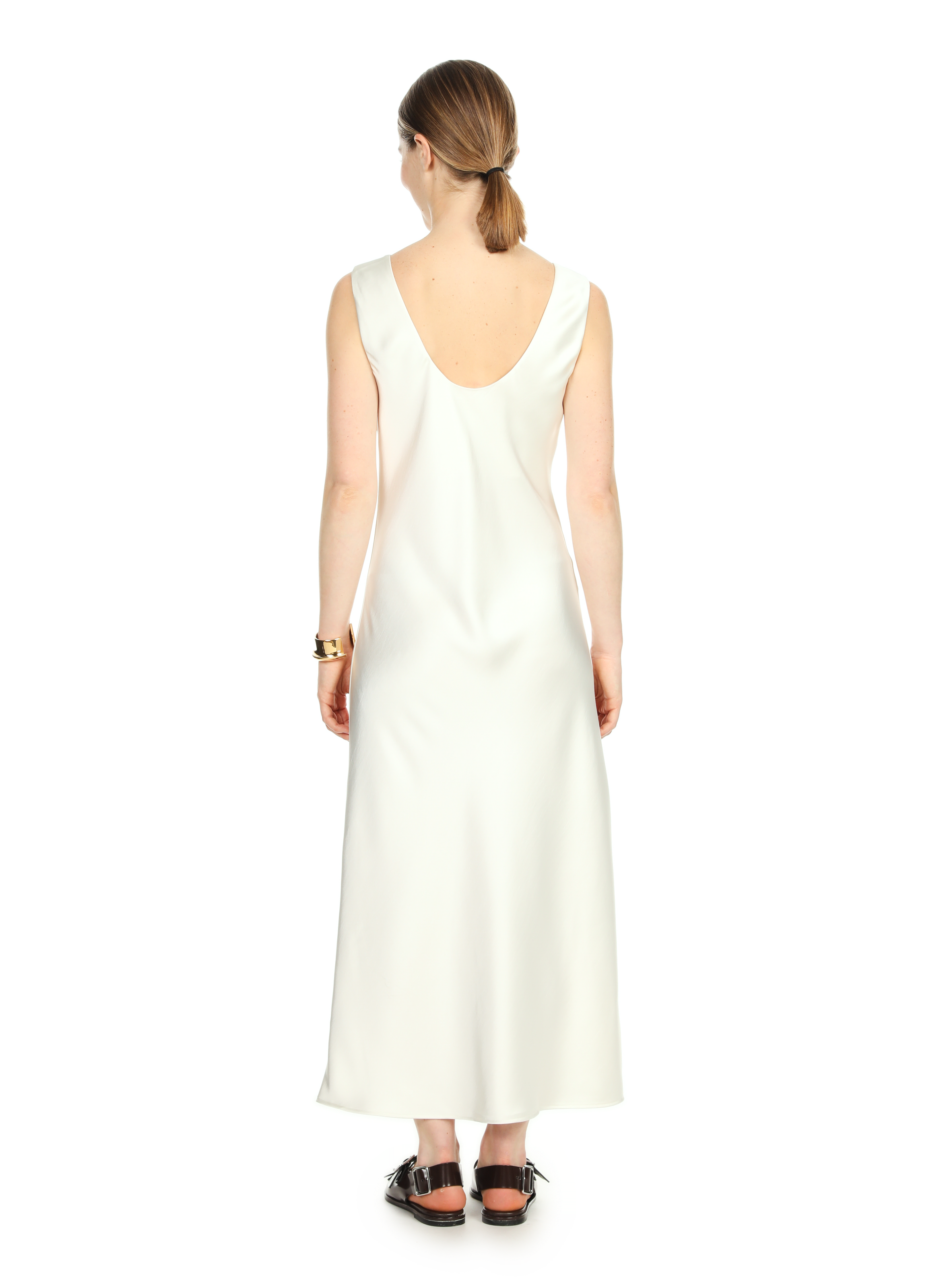 Robe longue satinée  SAMSOE SAMSOE Beige