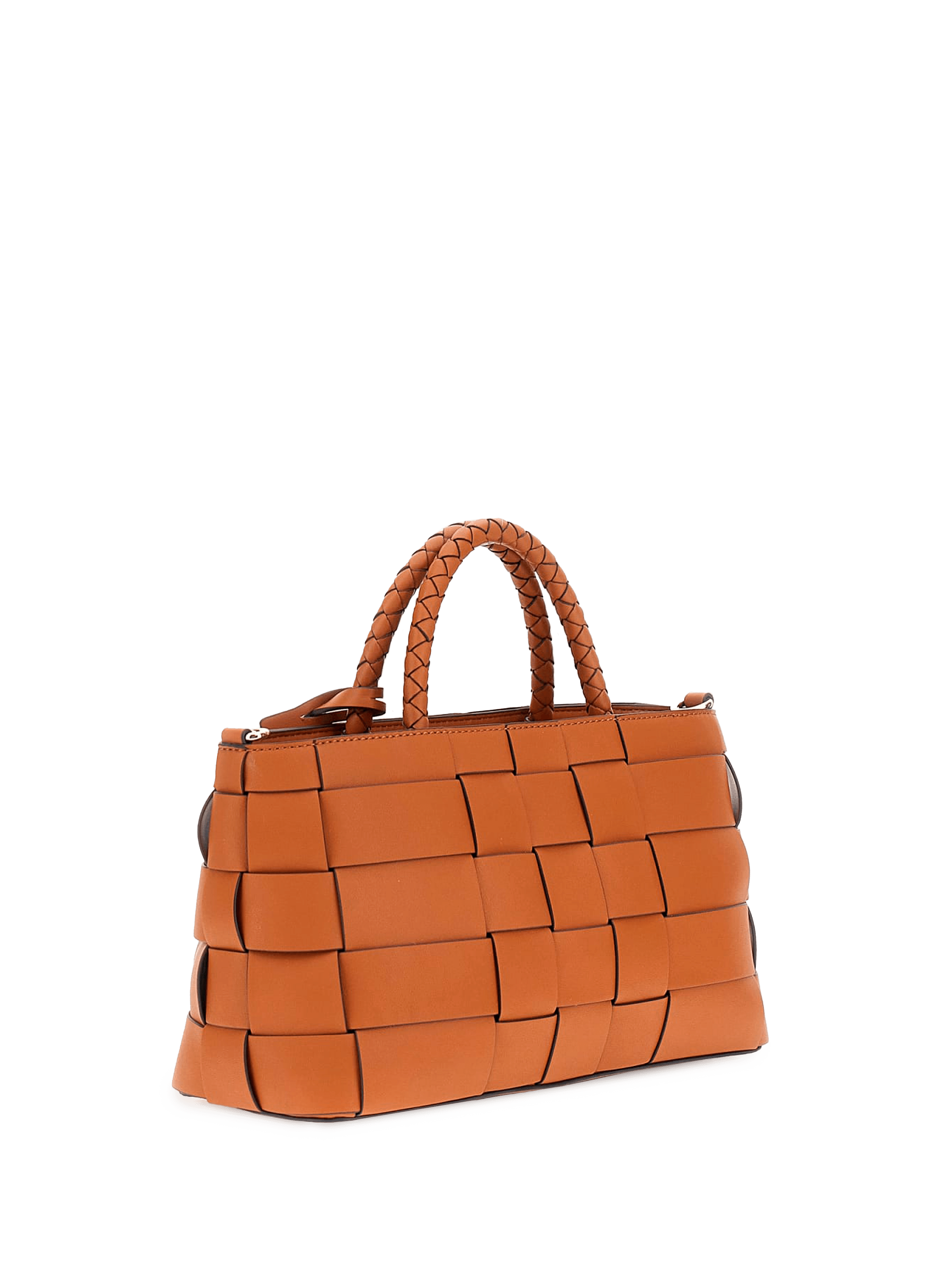 Sac à main tressé GUESS Marron