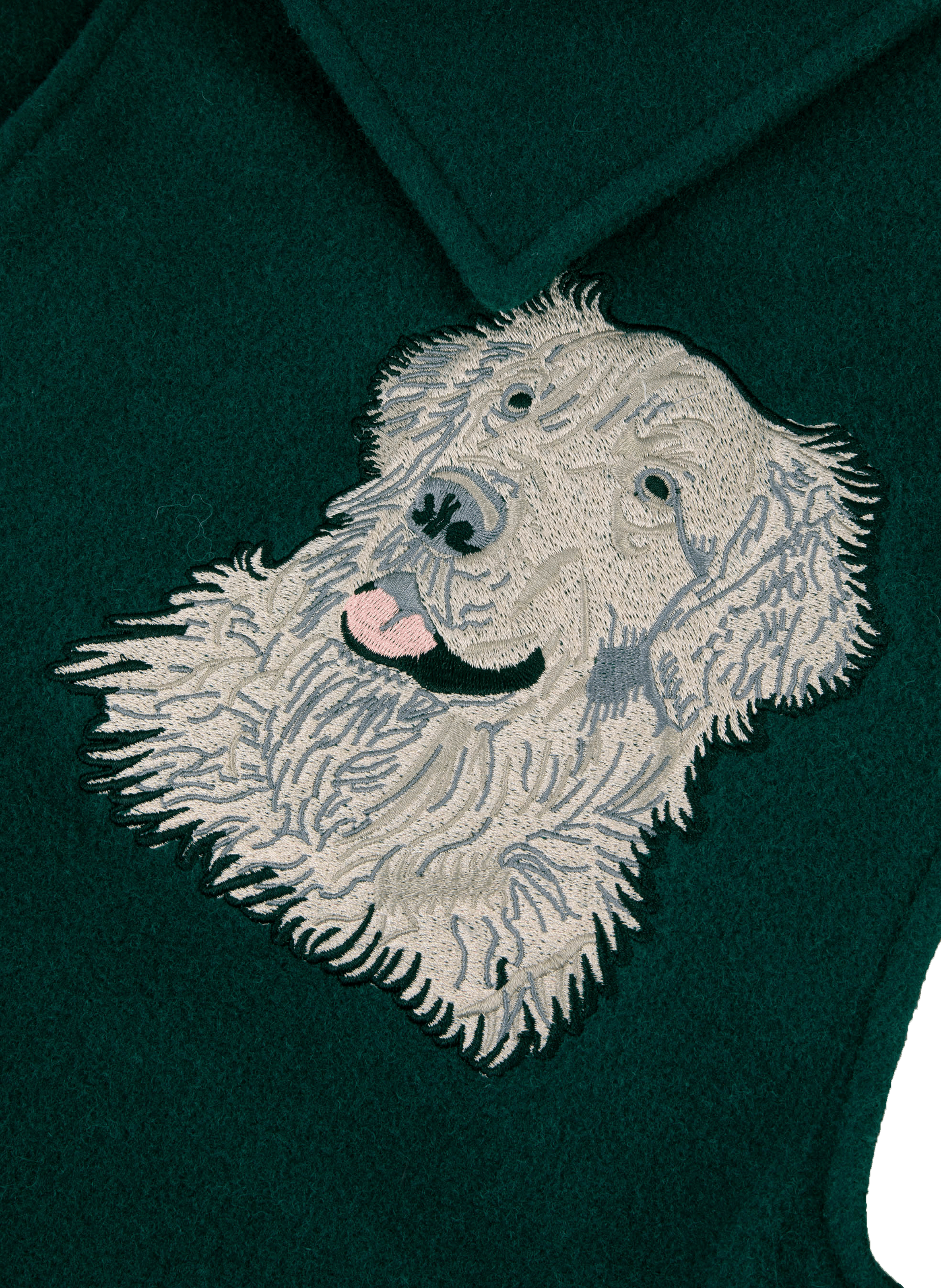 Mixed wool Teddy jacket MAISON LABICHE Green