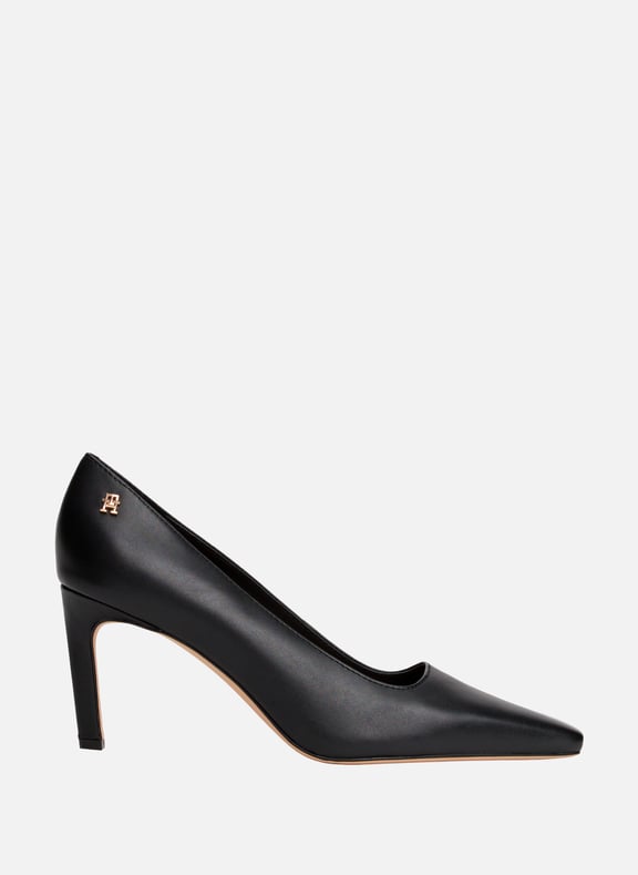 Camoscio leather Heels Black by TOMMY HILFIGER TOMMY HILFIGER Camoscio leather Heels Black